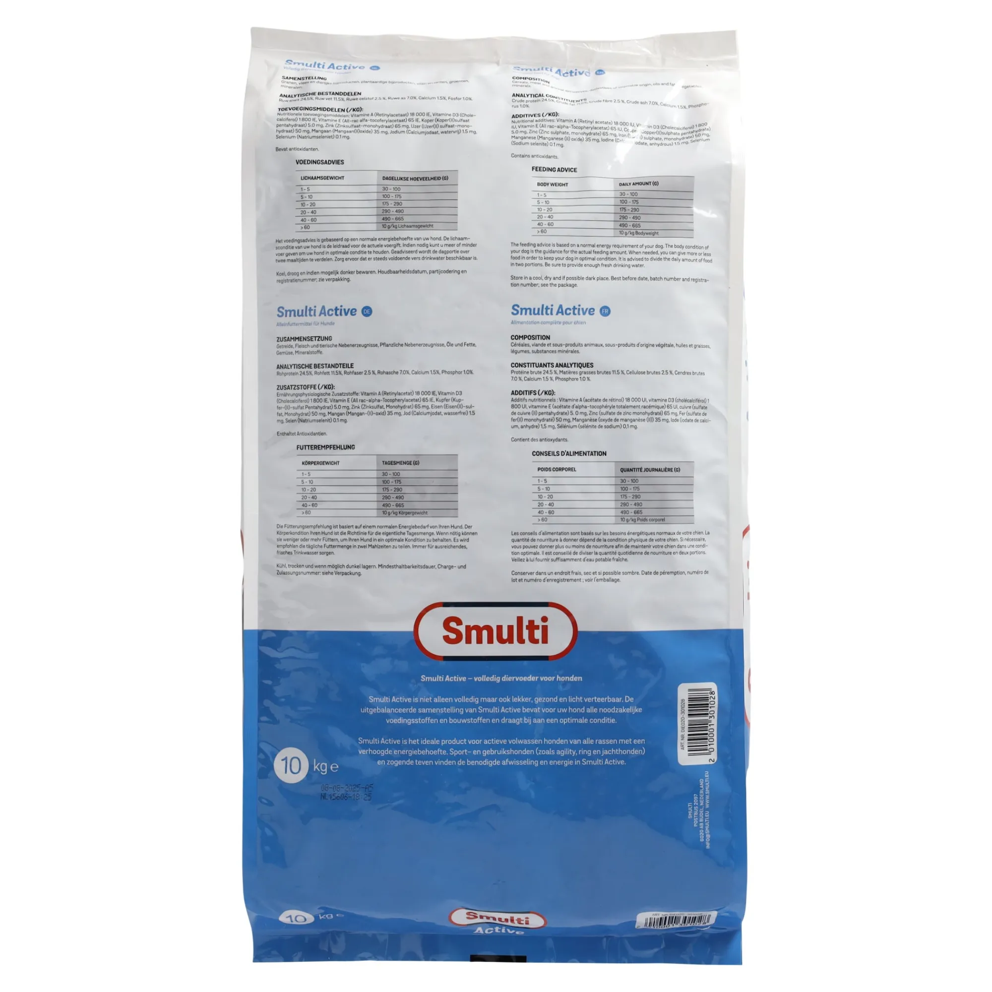 Smulti Hondenvoer>Active hondenvoer 10kg
