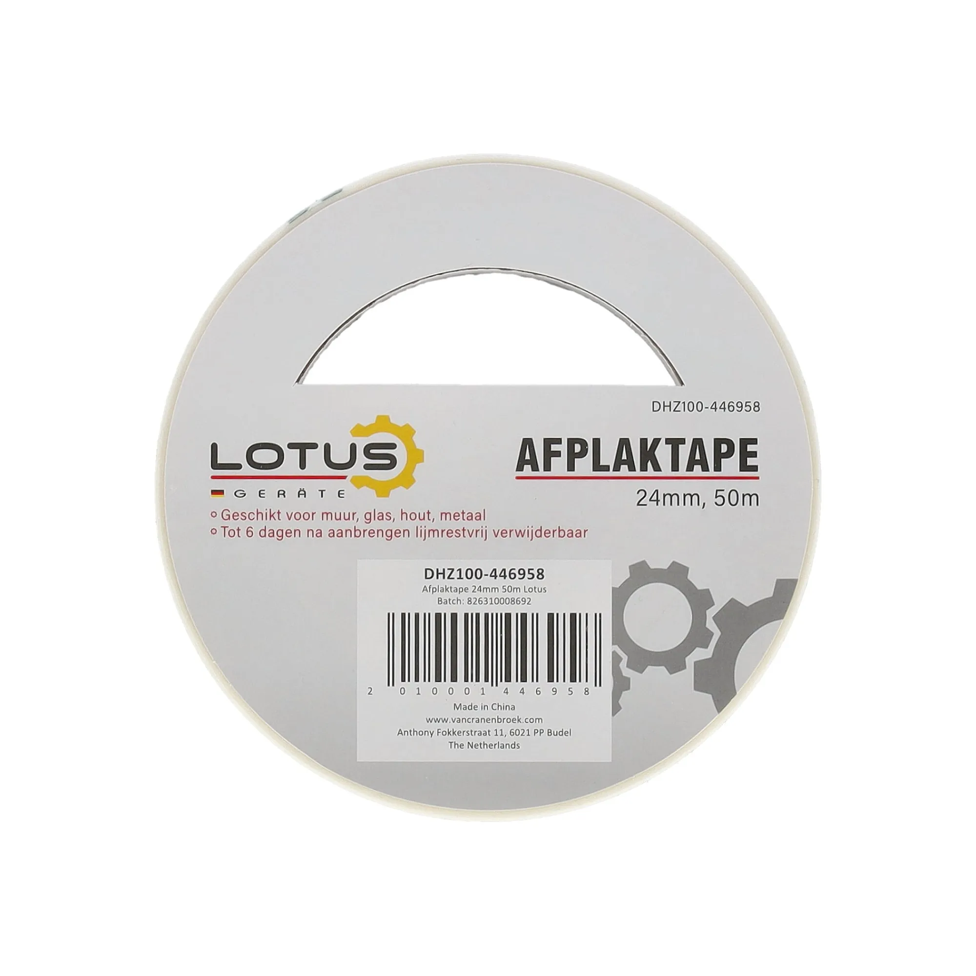 Lotus Verfspullen>Afplaktape 24 mm 50 m