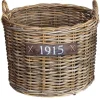 Van der Leeden Woondecoratie>Bak rotan met wielen klein 50 x 42 cm