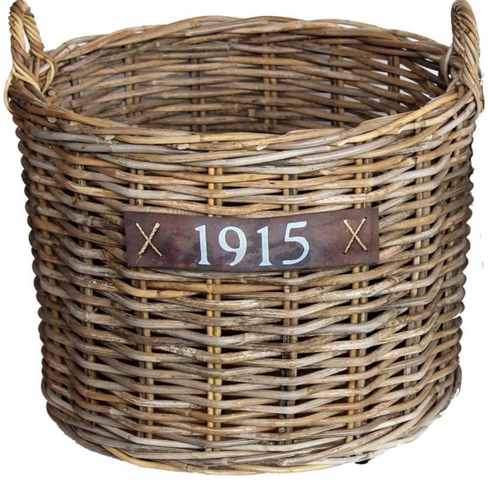 Van der Leeden Woondecoratie>Bak rotan met wielen klein 50 x 42 cm
