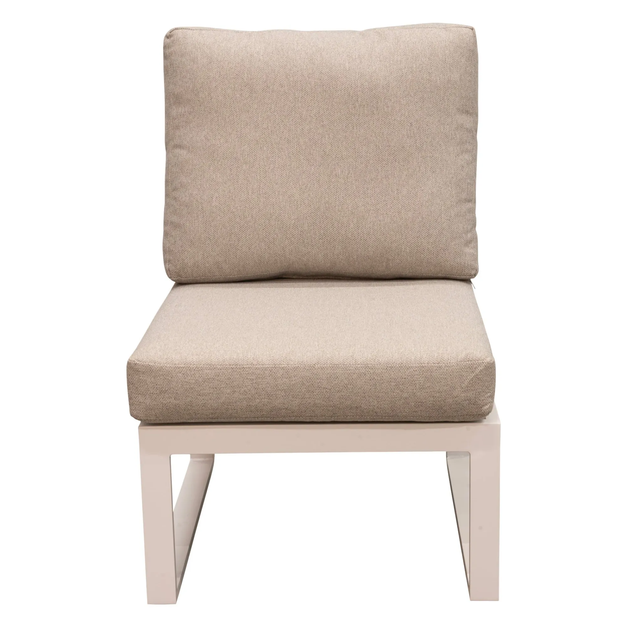 Bois le Duc Loungesets>Bank tussen Foxton wit met kussens