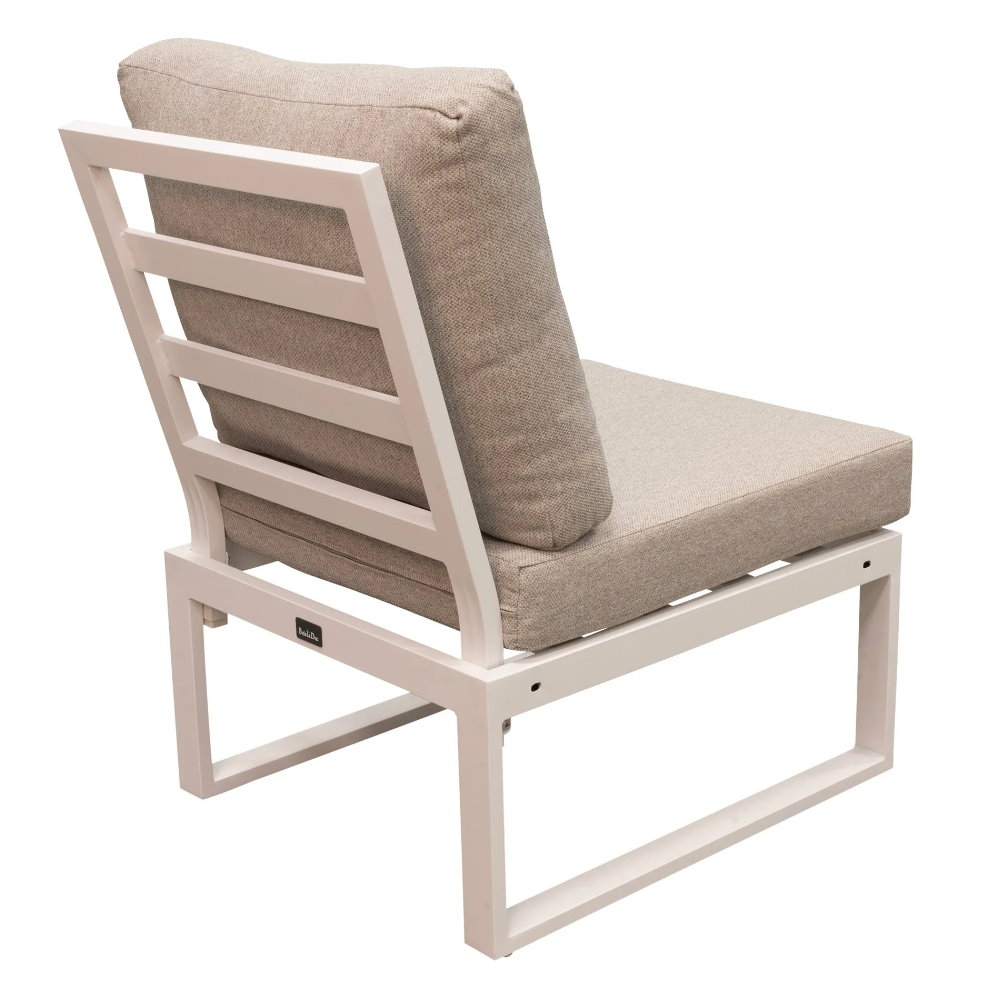 Bois le Duc Loungesets>Bank tussen Foxton wit met kussens