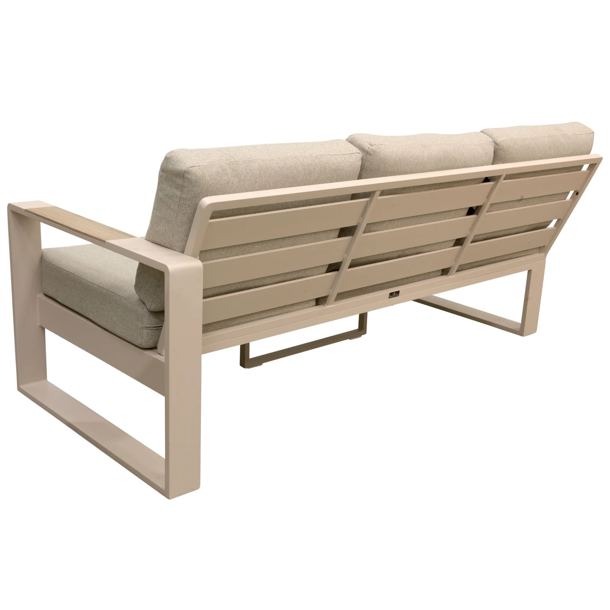 Bois le Duc Loungesets>Bank 3-zit links Malviza latte met kussens