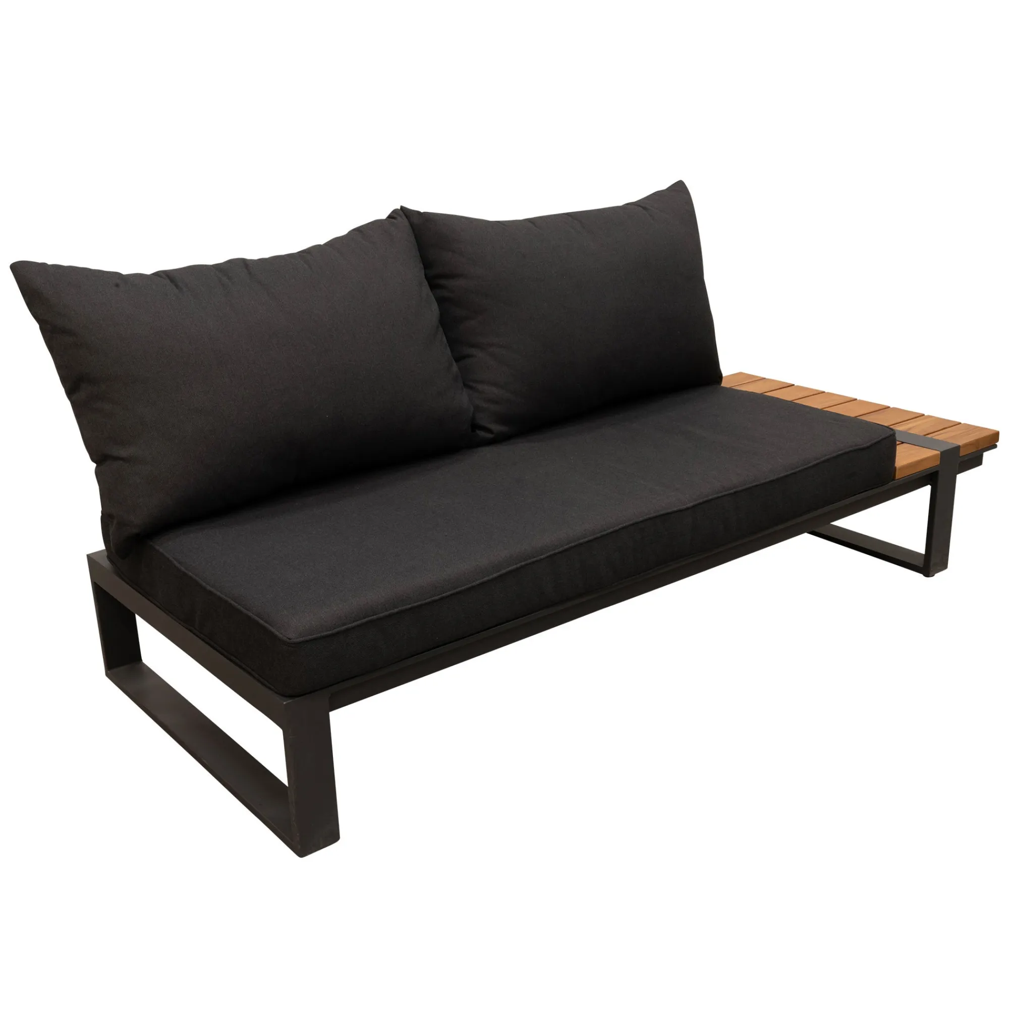 Bois le Duc Loungesets>Bank 2-zits links Frullo antraciet met kussens