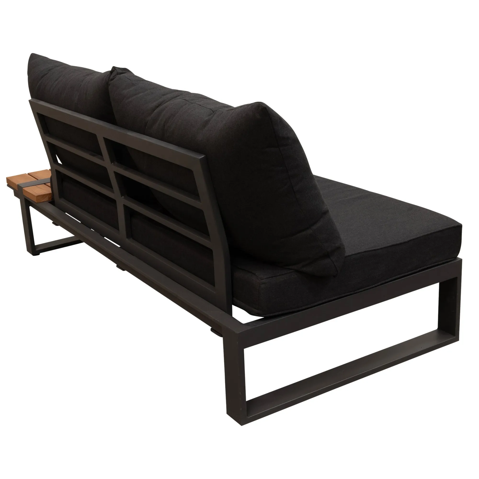 Bois le Duc Loungesets>Bank 2-zits links Frullo antraciet met kussens