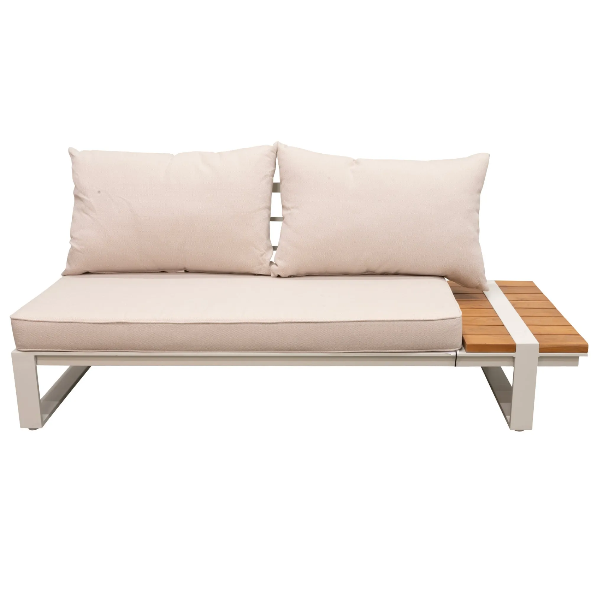 Bois le Duc Loungesets>Bank 2-zits links Frullo crème met kussens