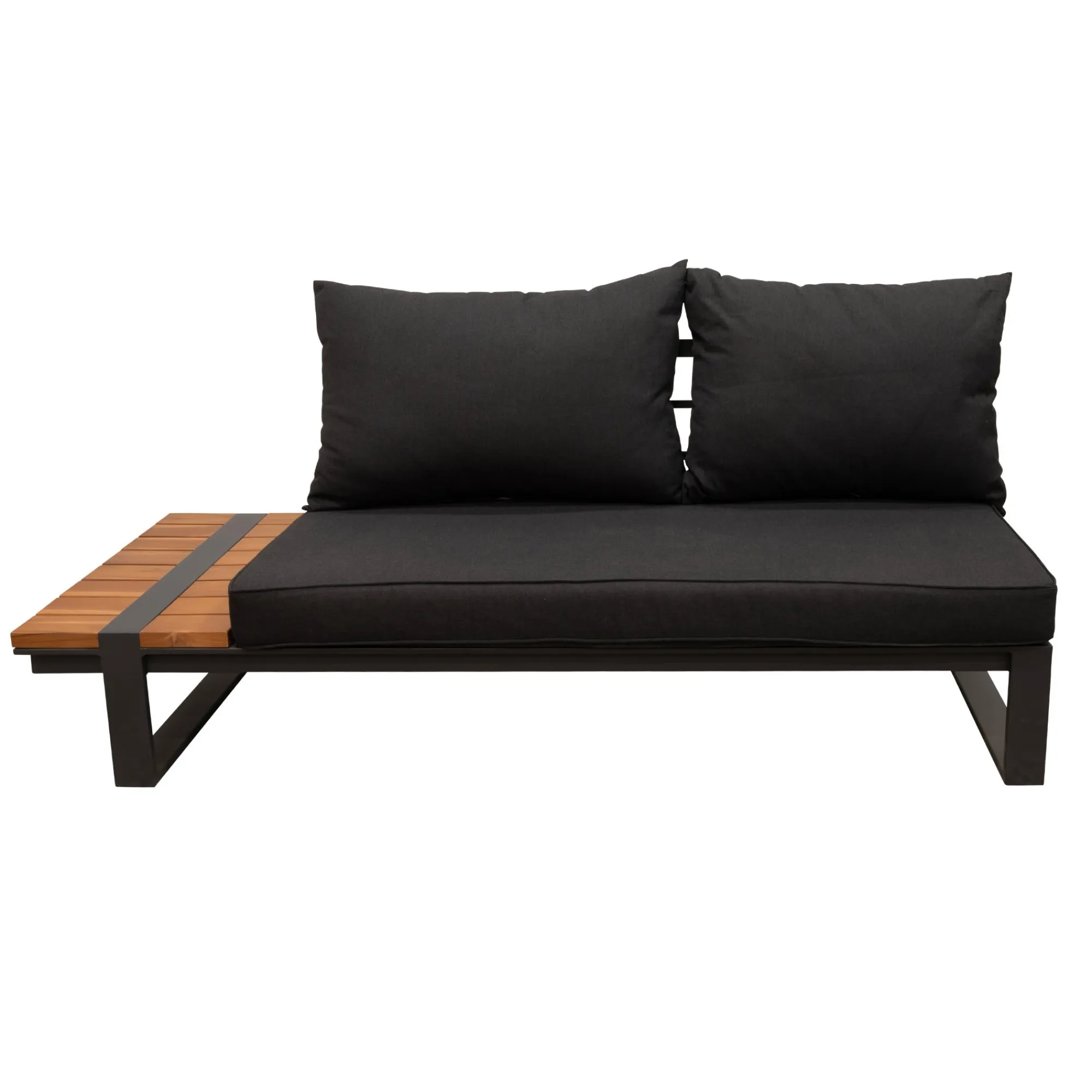 Bois le Duc Loungesets>Bank 2-zits rechts Frullo antraciet met kussens
