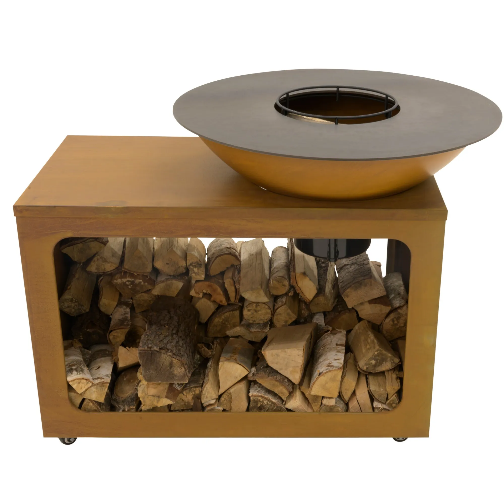 Houtskoolbarbecues|Vuur- & Terrasverwarming>Barbecue met vuurschaal D80 Creston