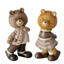 Boltze home Woondecoratie|Kerstdecoratie>Beeld beer Henry 15cm