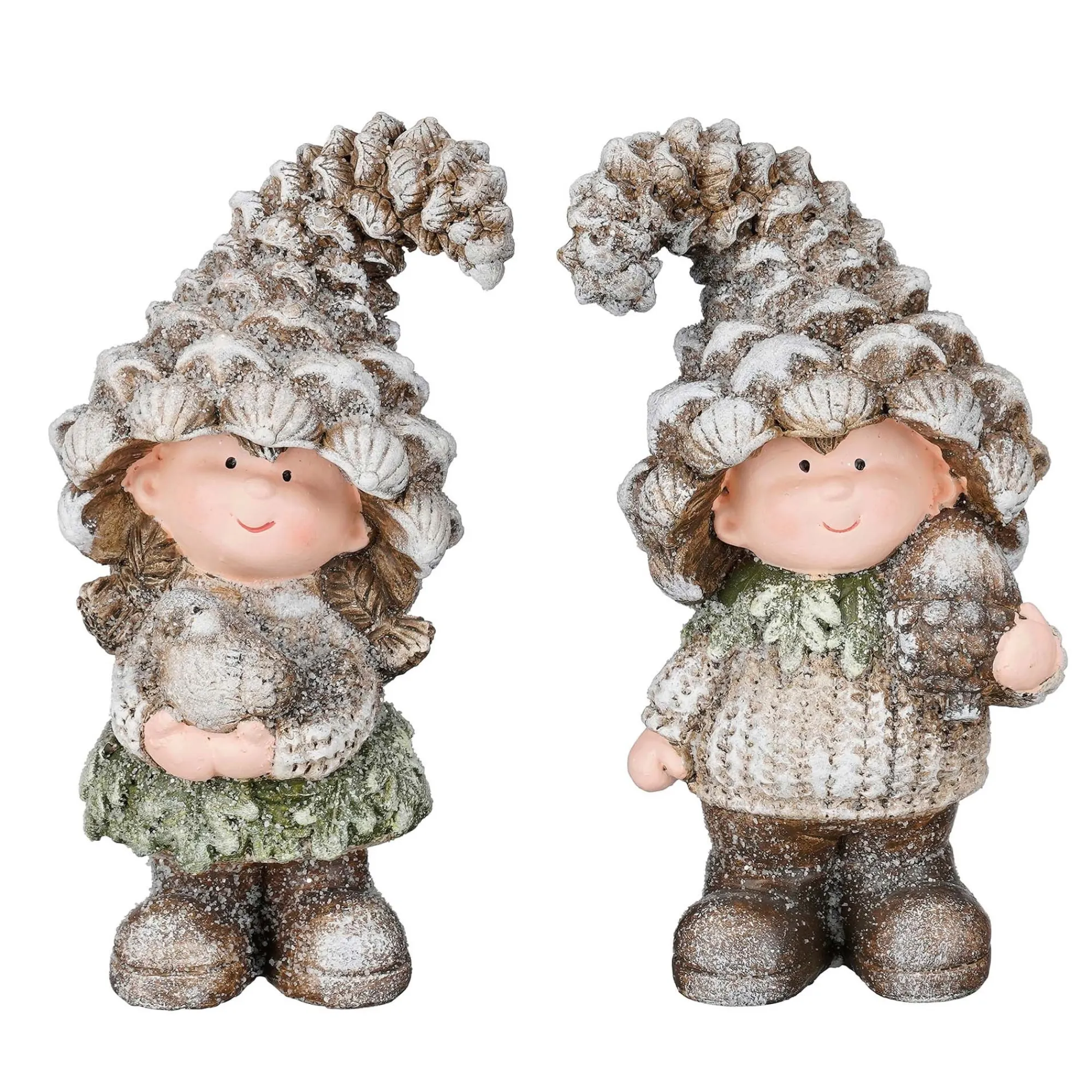 Mica Decorations Kerstdecoratie>Beeld deco dennenappel 20cm