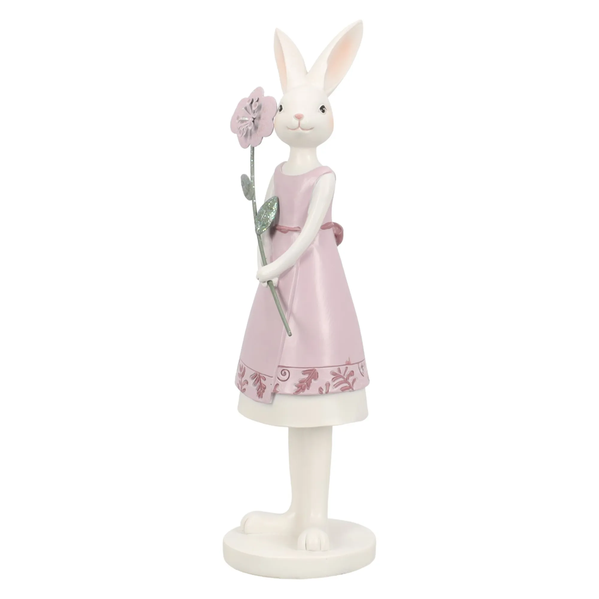 O'malley Pasen>Beeld konijn roze 26cm