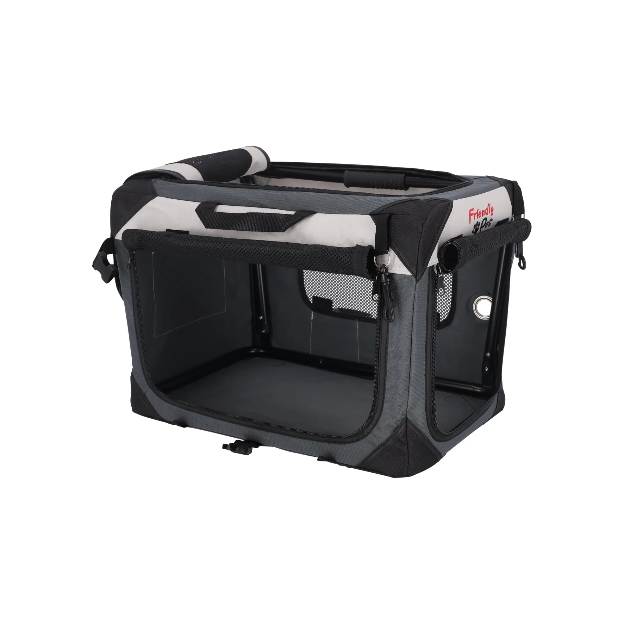 Friendly Pet Hondenbench>Bench smart luxe grijs 49x34x35cm
