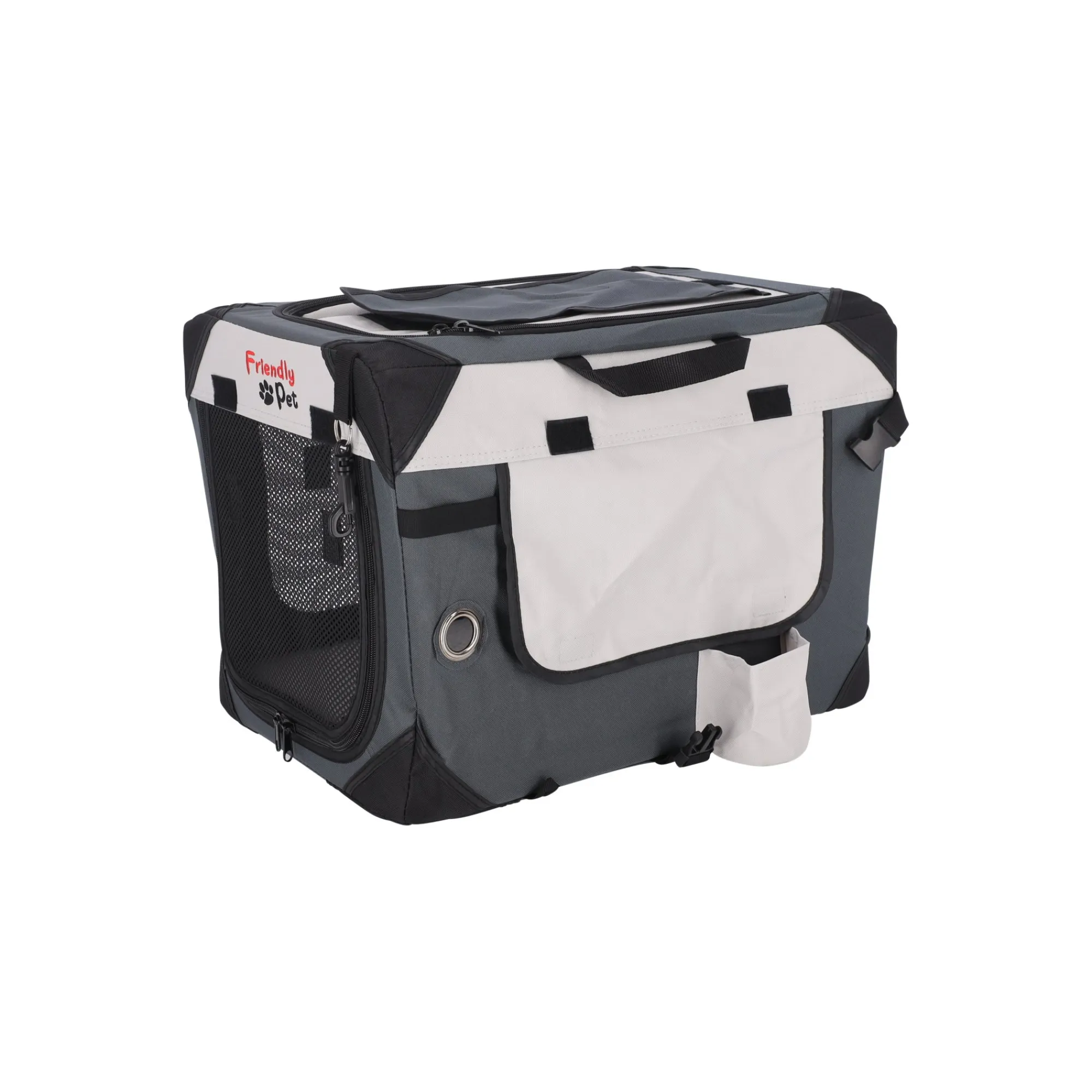 Friendly Pet Hondenbench>Bench smart luxe grijs 49x34x35cm