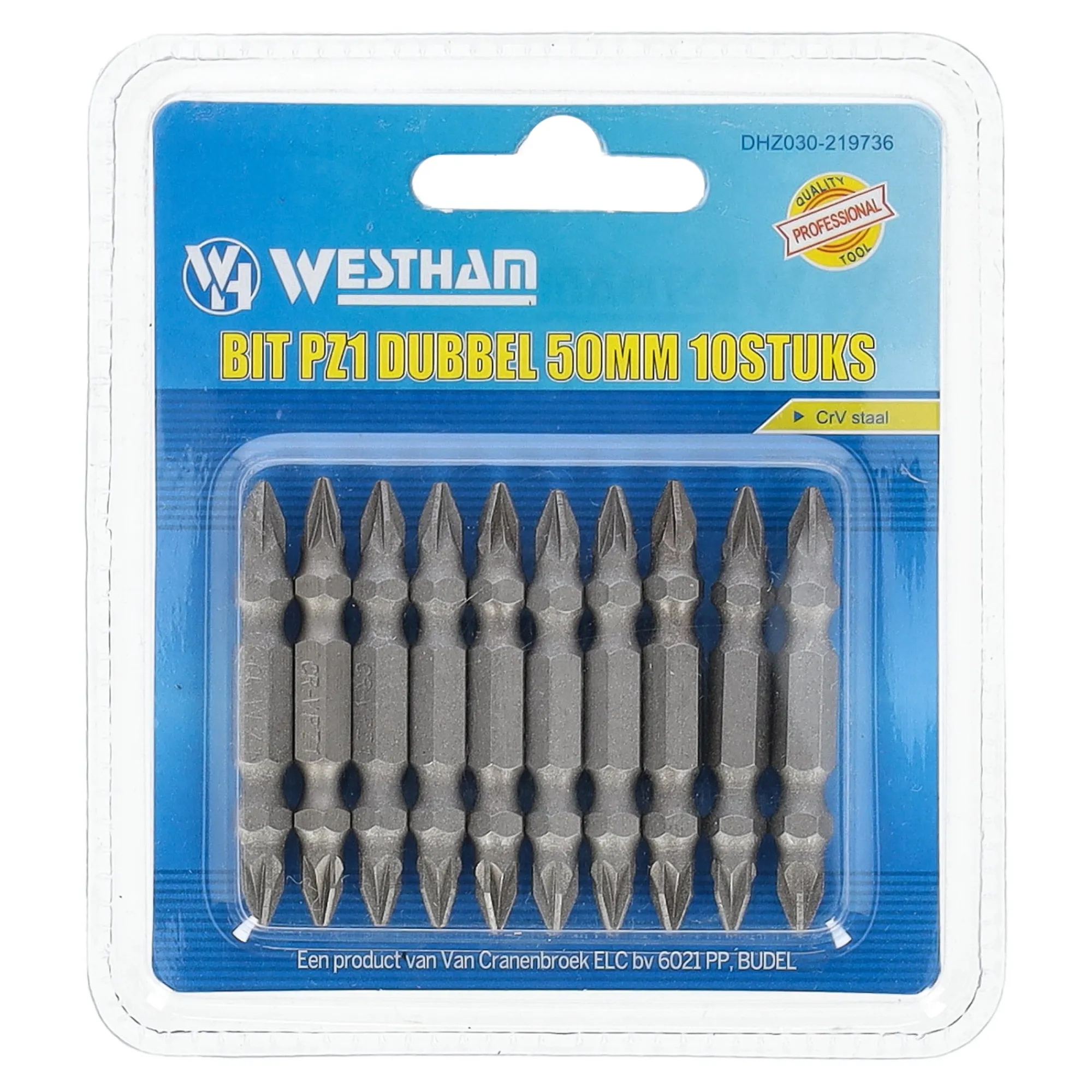 Westham Toebehoren Elektrisch Gereedschap>Bit Pz1 dubbel 50 mm 10st