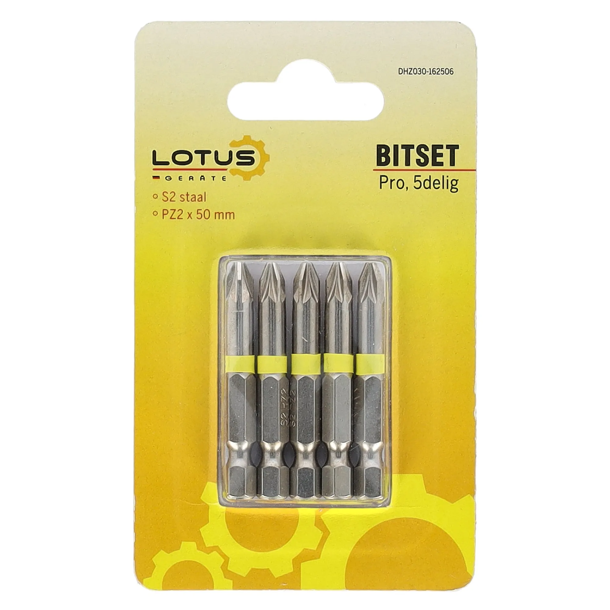 Lotus Toebehoren Elektrisch Gereedschap>Bitset pro 5-delig PZ2