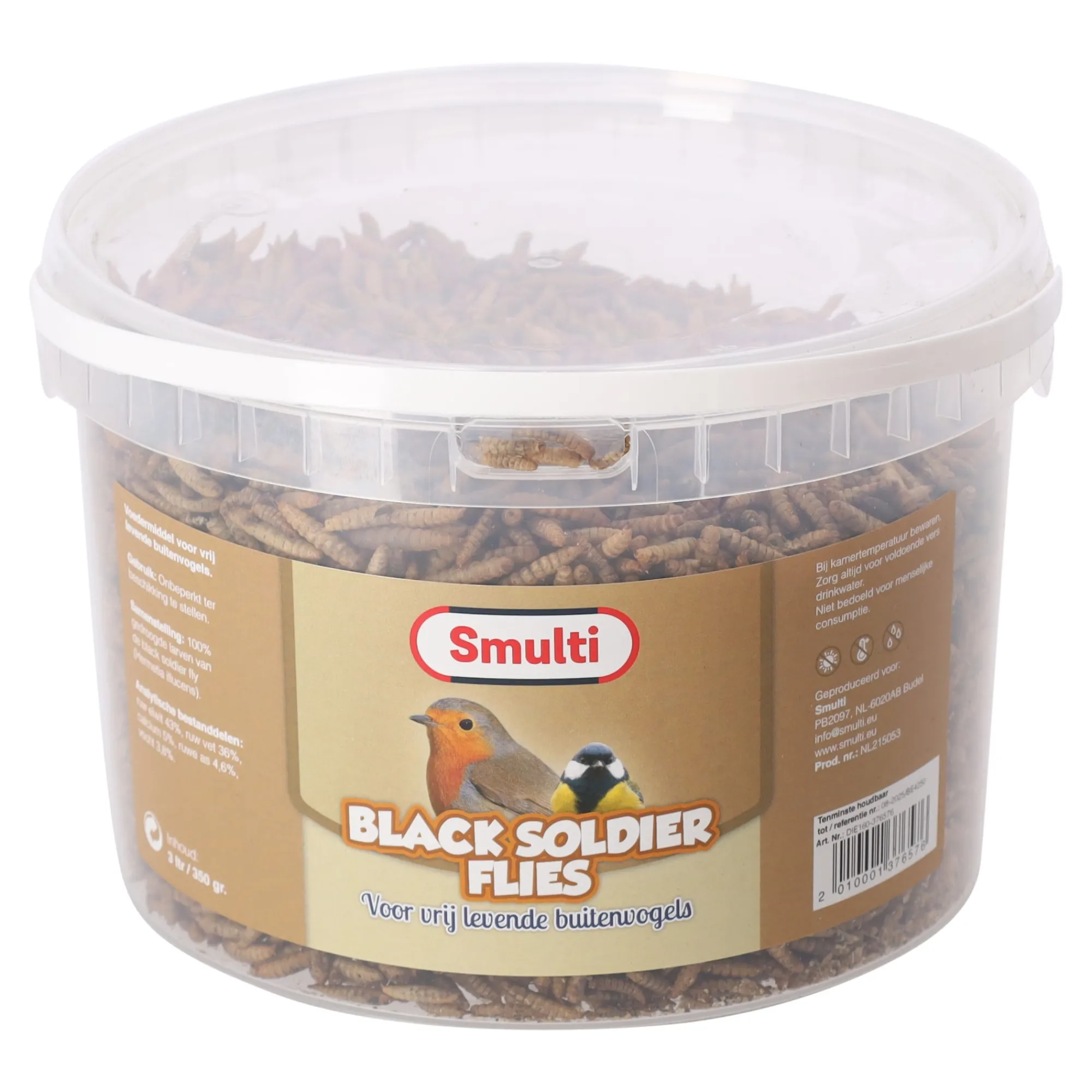 Smulti Vogelvoer>Black soldier flies 3L