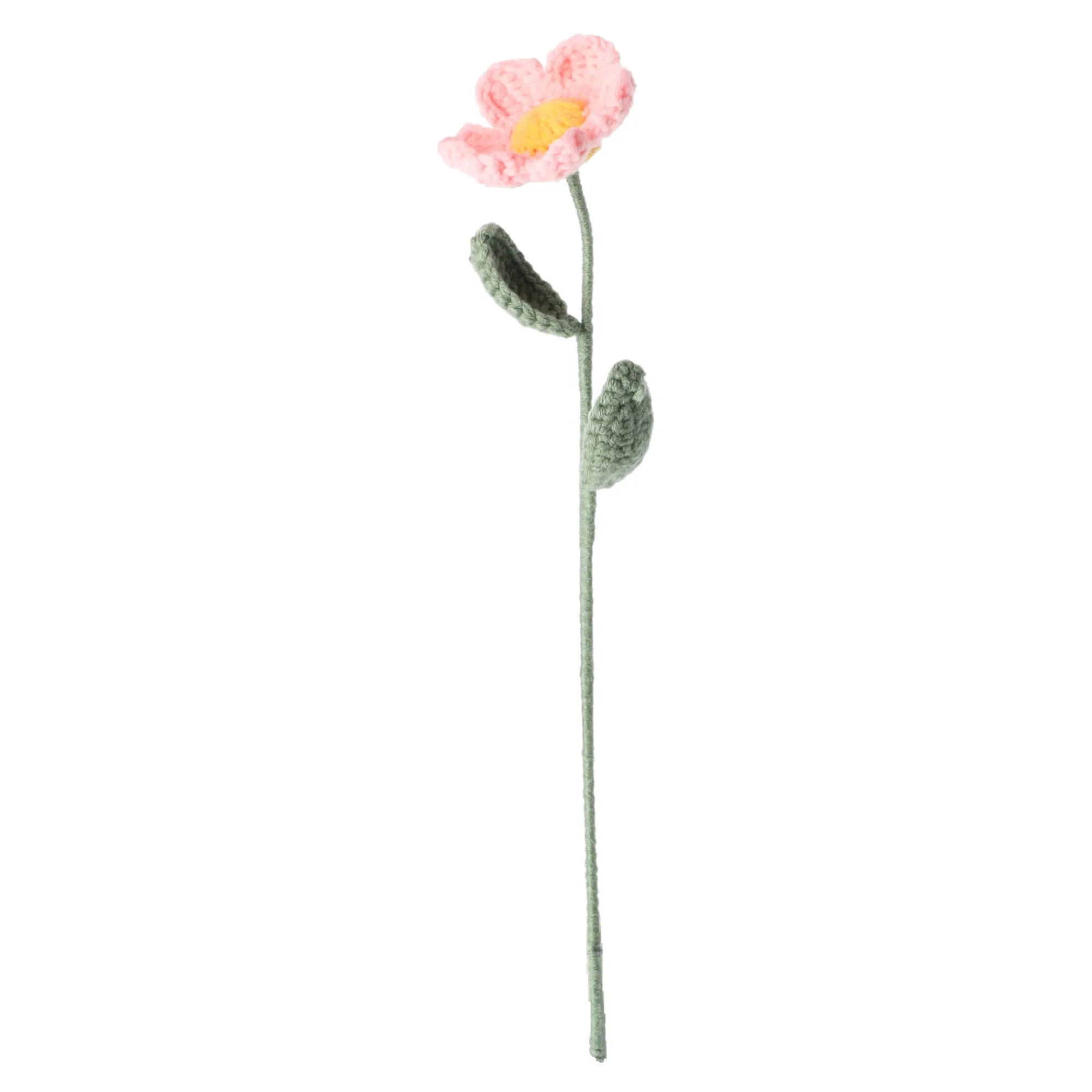 Decoris Kunstplanten En Kunstbloemen>Bloem gehaakt 30 cm