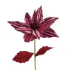 Decoris Kerstdecoratie>Bloem kerstroos roze 60 cm