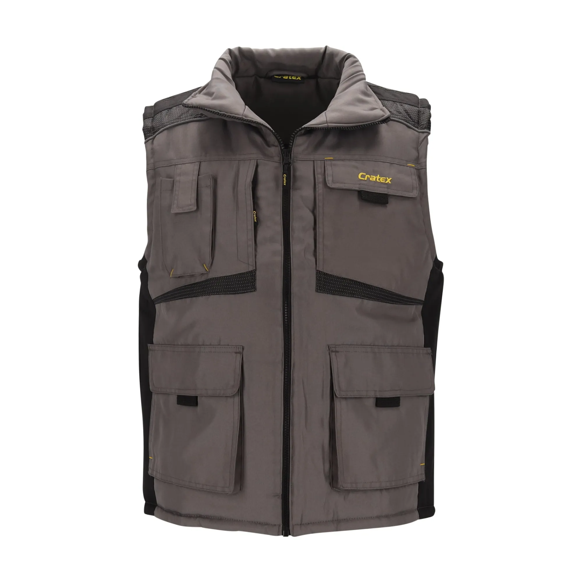 Cratex Werkbodywarmers>Bodywarmer Borger grijs XS