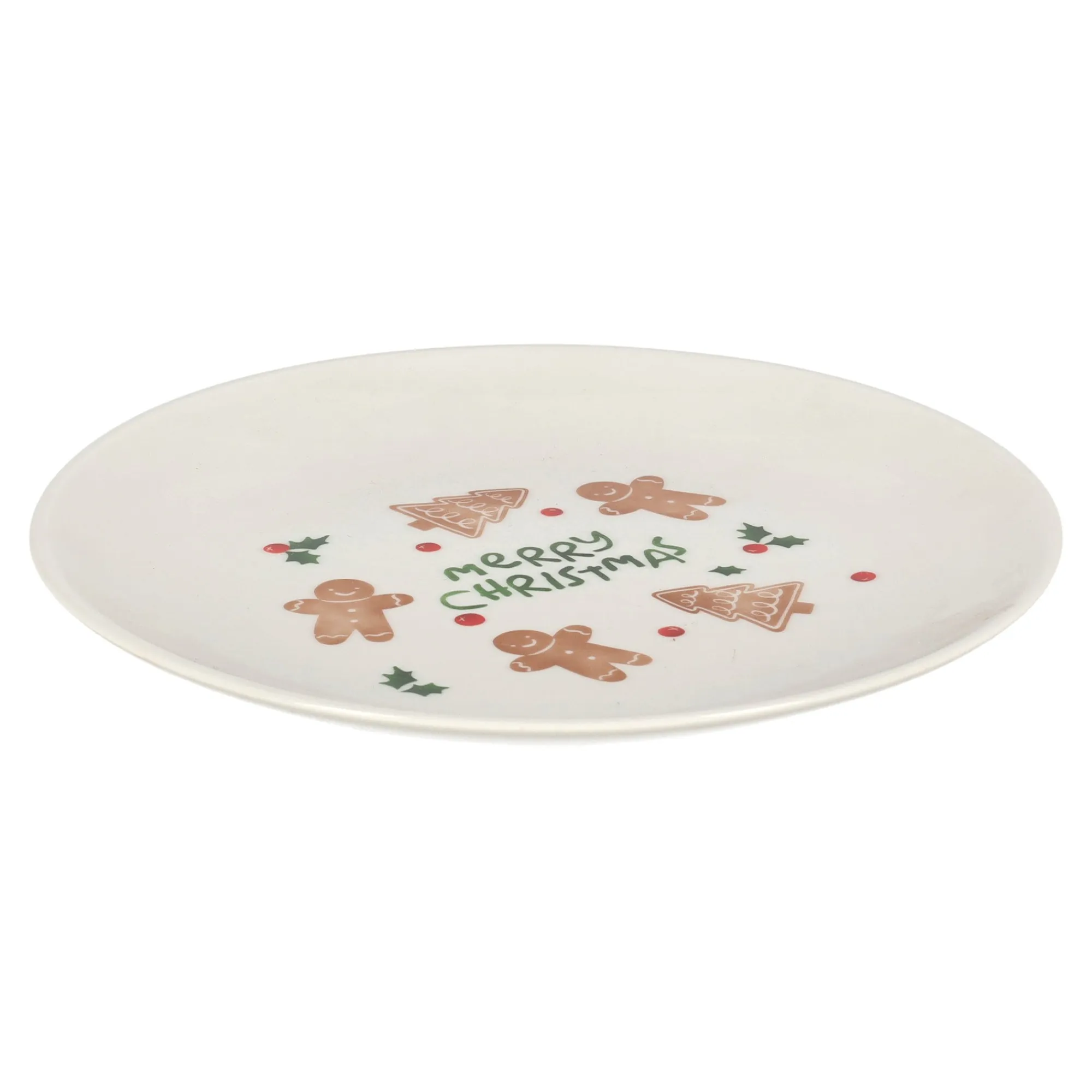 O'malley Kerstdecoratie>Bord Ginger Christmas 19cm