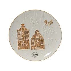 Decoris Kerstdecoratie>Bord ginger 3D 22cm