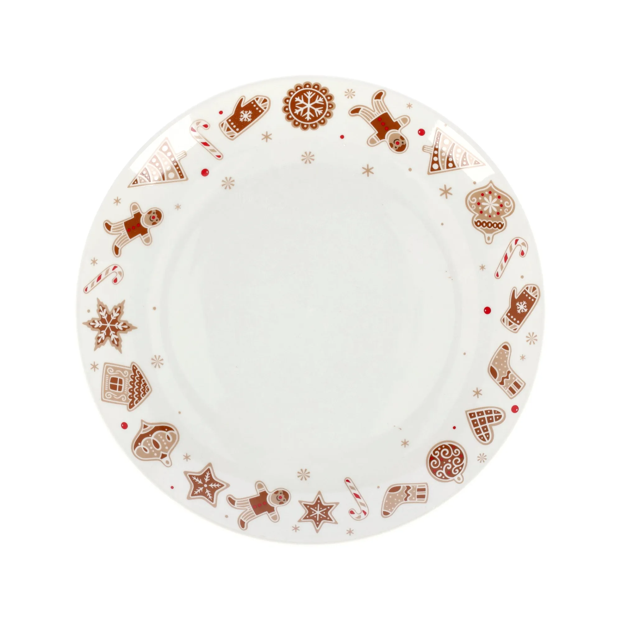 Van Cranenbroek Kerstdecoratie>Bord Ginger Merry and bright 26cm