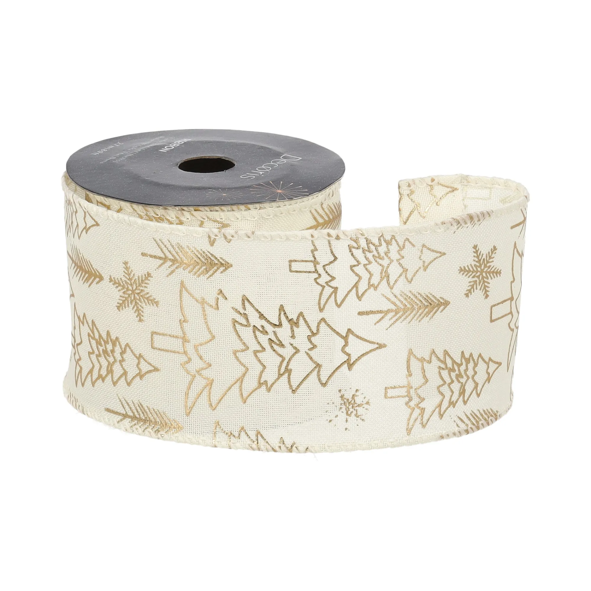 Kerstdecoratie>Cadeaulint groen wit