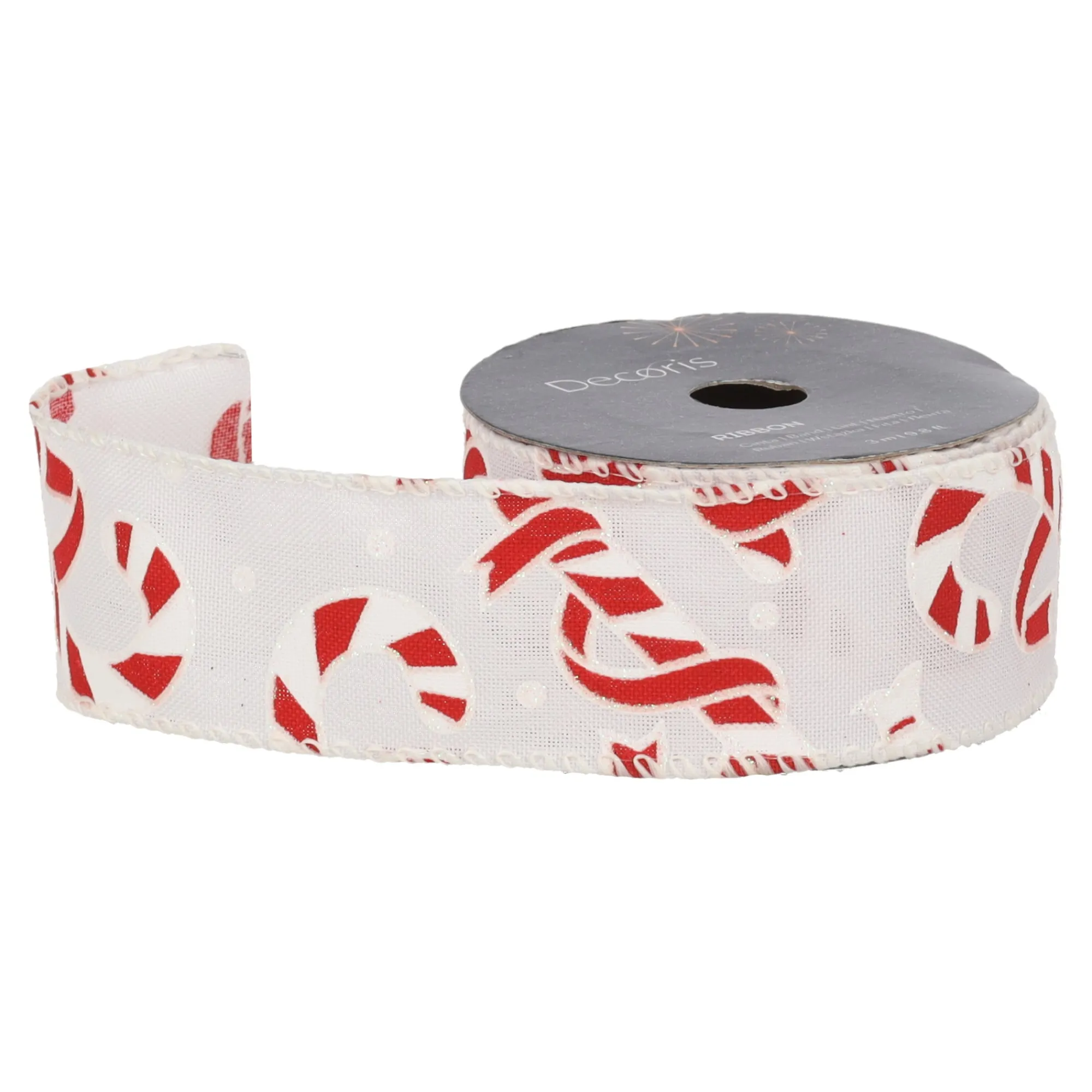 Kerstdecoratie>Cadeaulint rood wit