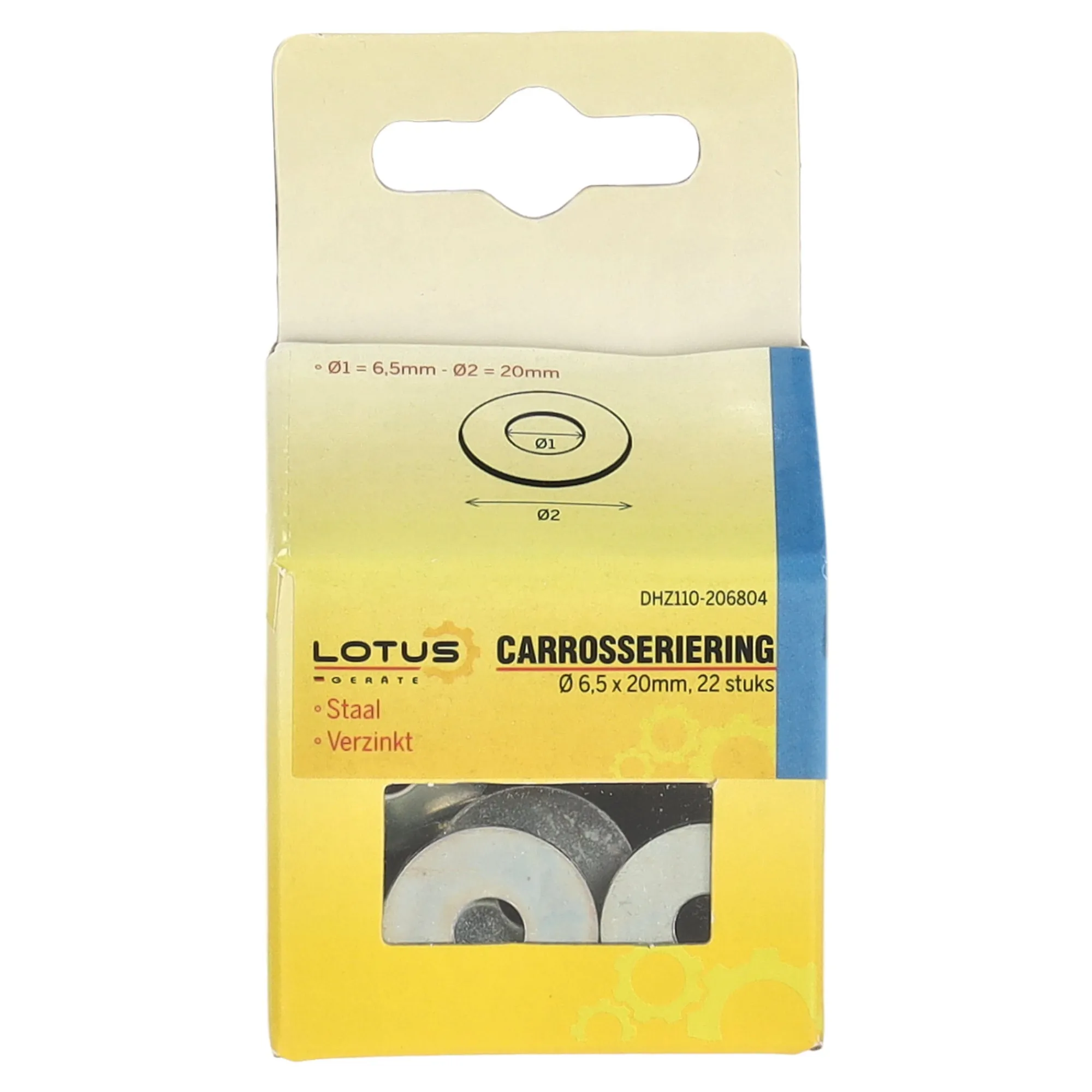 Lotus Bouw>Carrosseriering Ø6,5 x 20 mm 22st.