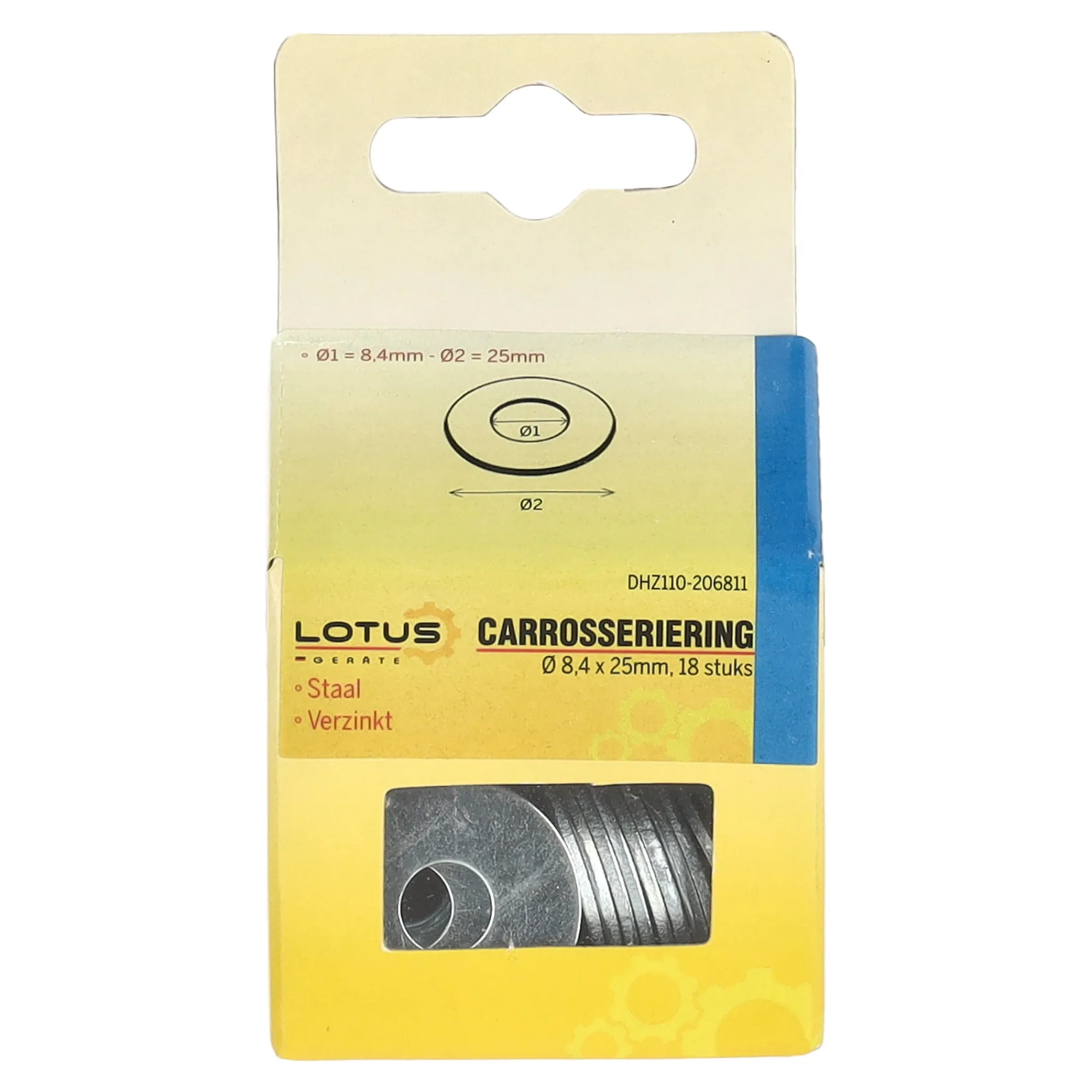 Lotus Bouw>Carrosseriering Ø8,4 x 25 mm 18st.