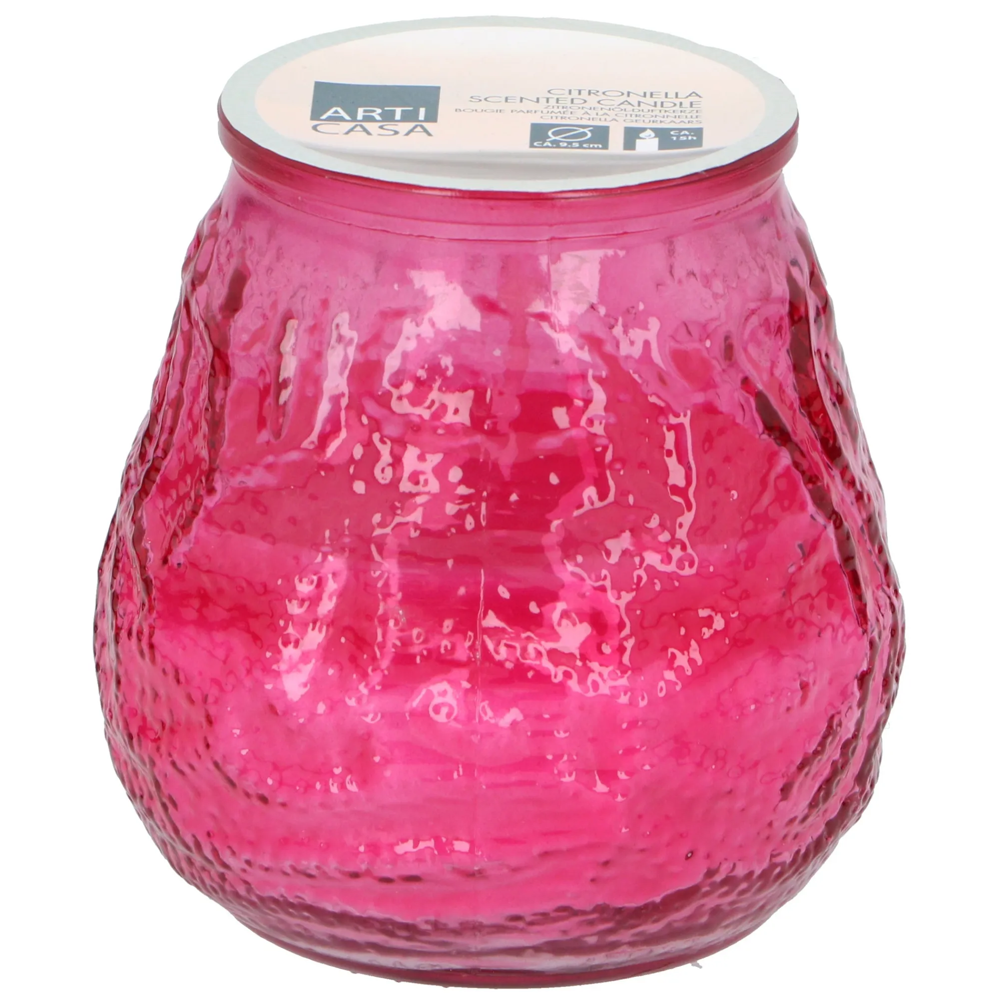 Arti Casa Kaarsen>Citronellakaars 9,8 x 9,8 cm diverse kleuren
