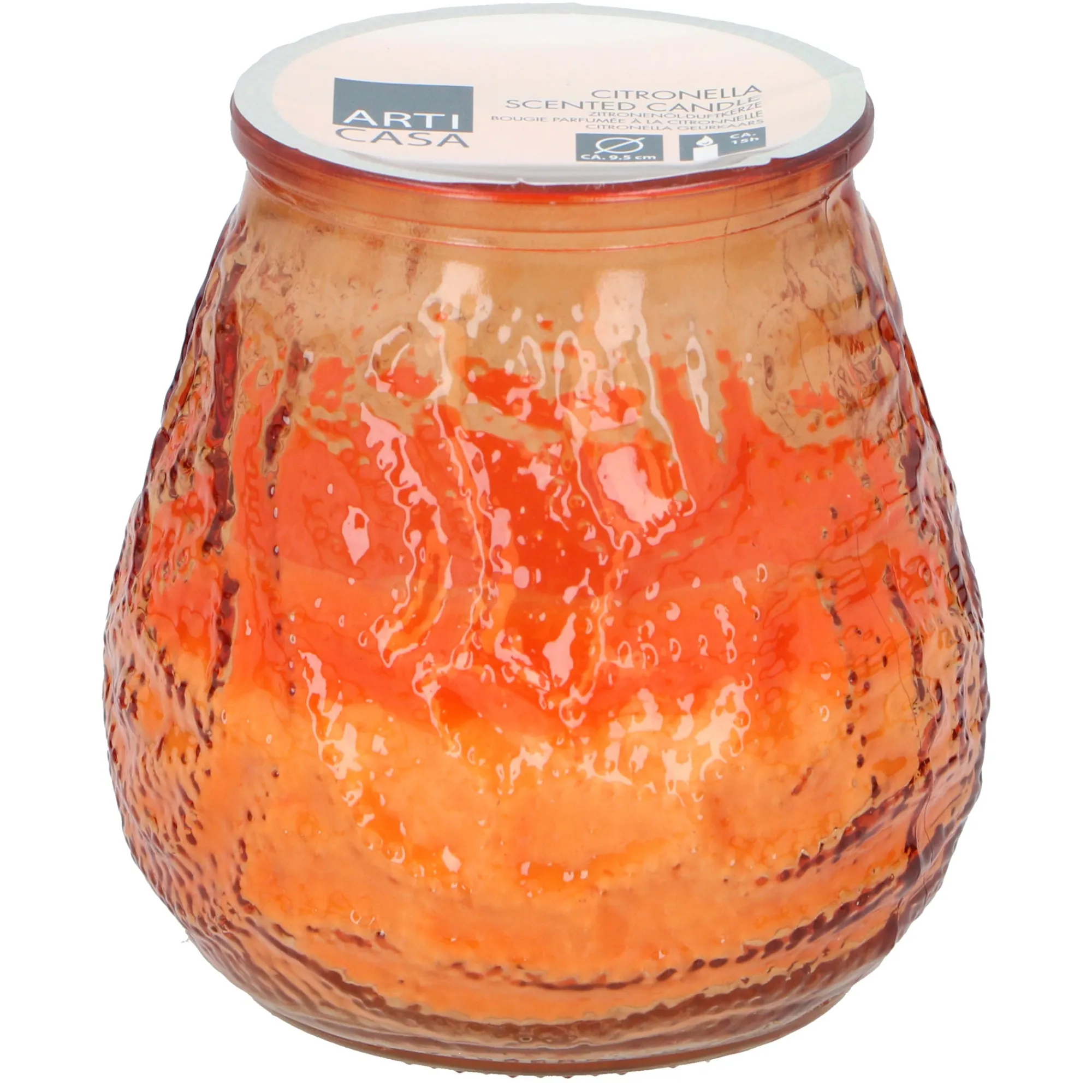 Arti Casa Kaarsen>Citronellakaars 9,8 x 9,8 cm diverse kleuren