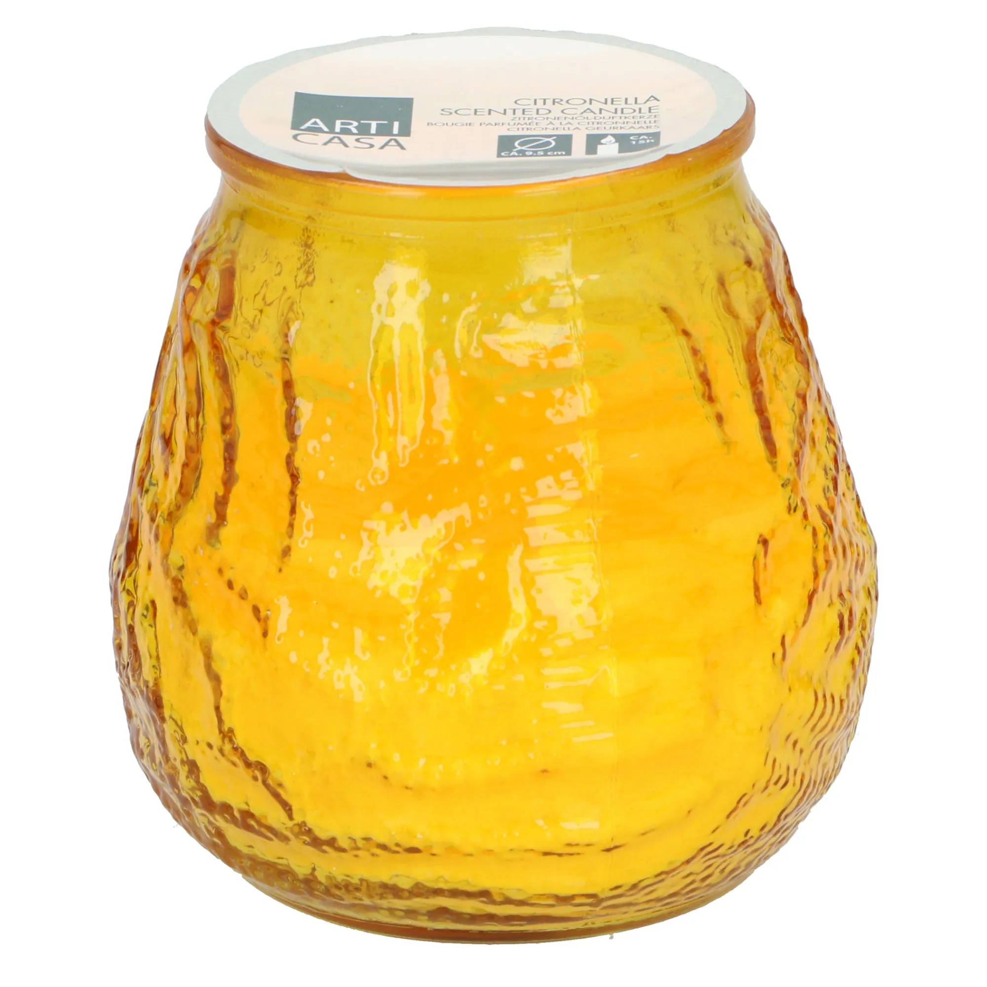 Arti Casa Kaarsen>Citronellakaars 9,8 x 9,8 cm diverse kleuren