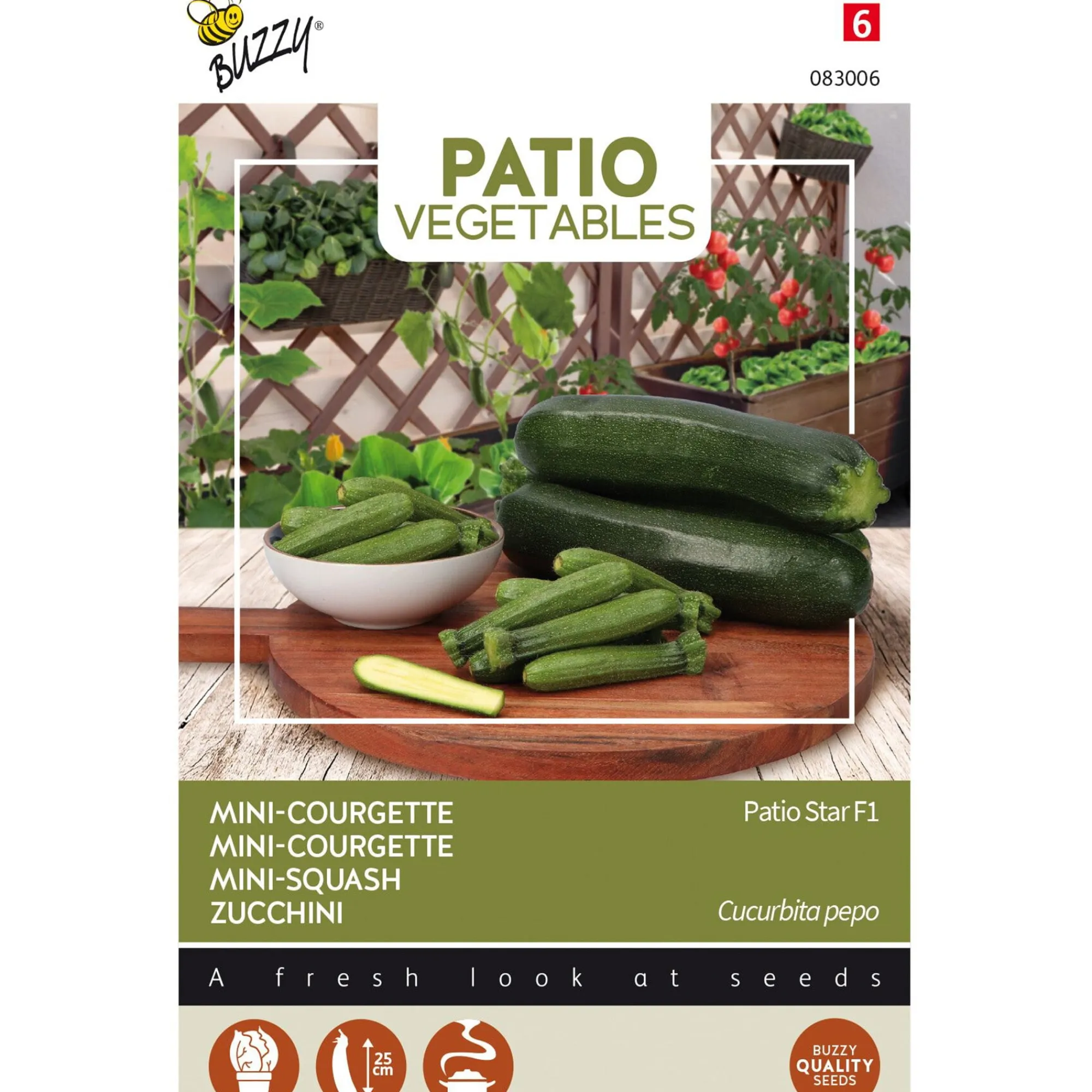 Buzzy Moestuin>Courgette Patio ster F1