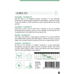 Horti Tops Moestuin>Courgette Sunstripe geel