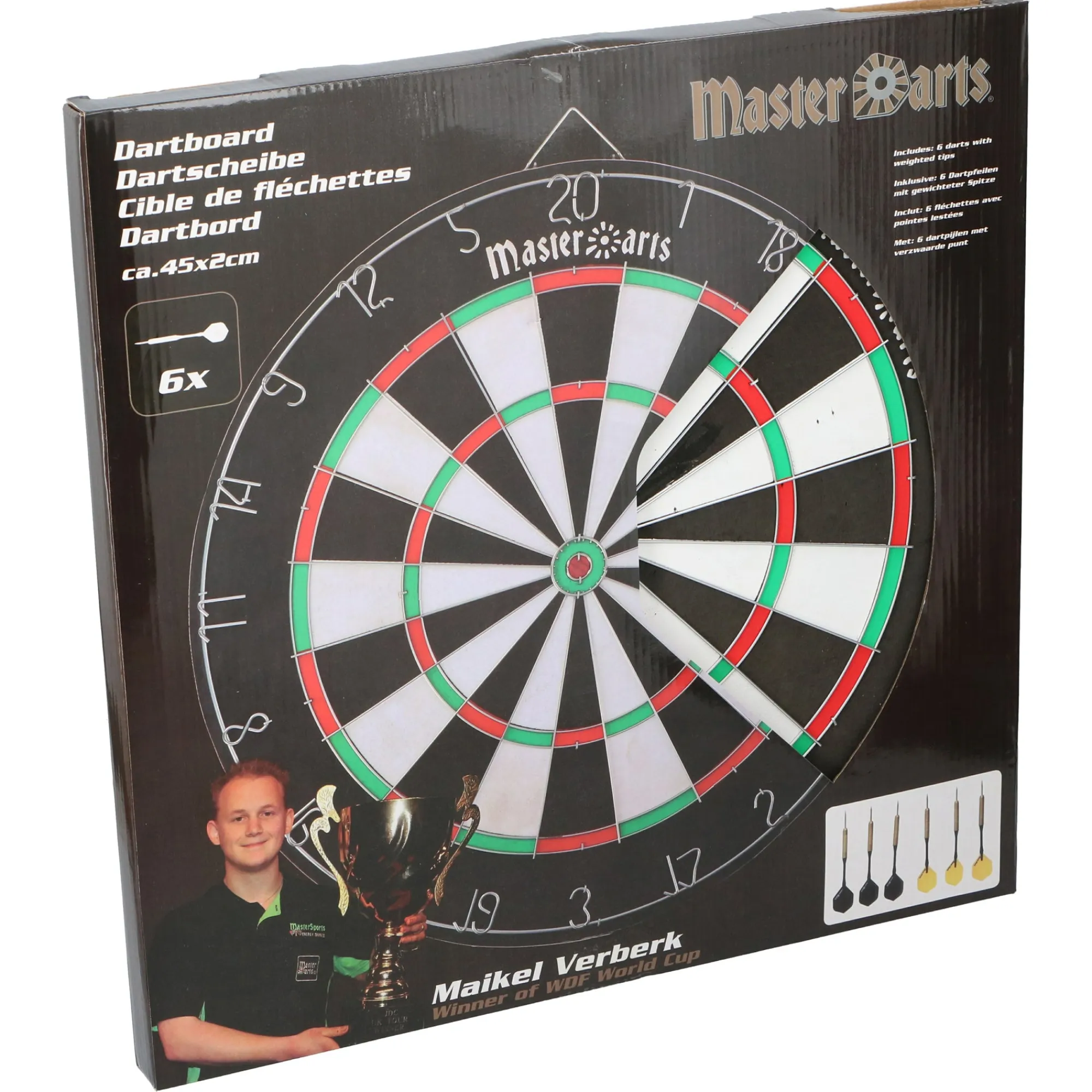Masterdarts Sport En Spel>Dartboard 45cm 2.4kg