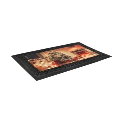 Kerstdecoratie>Deurmat kerst met muziek 3 75 x 45 cm