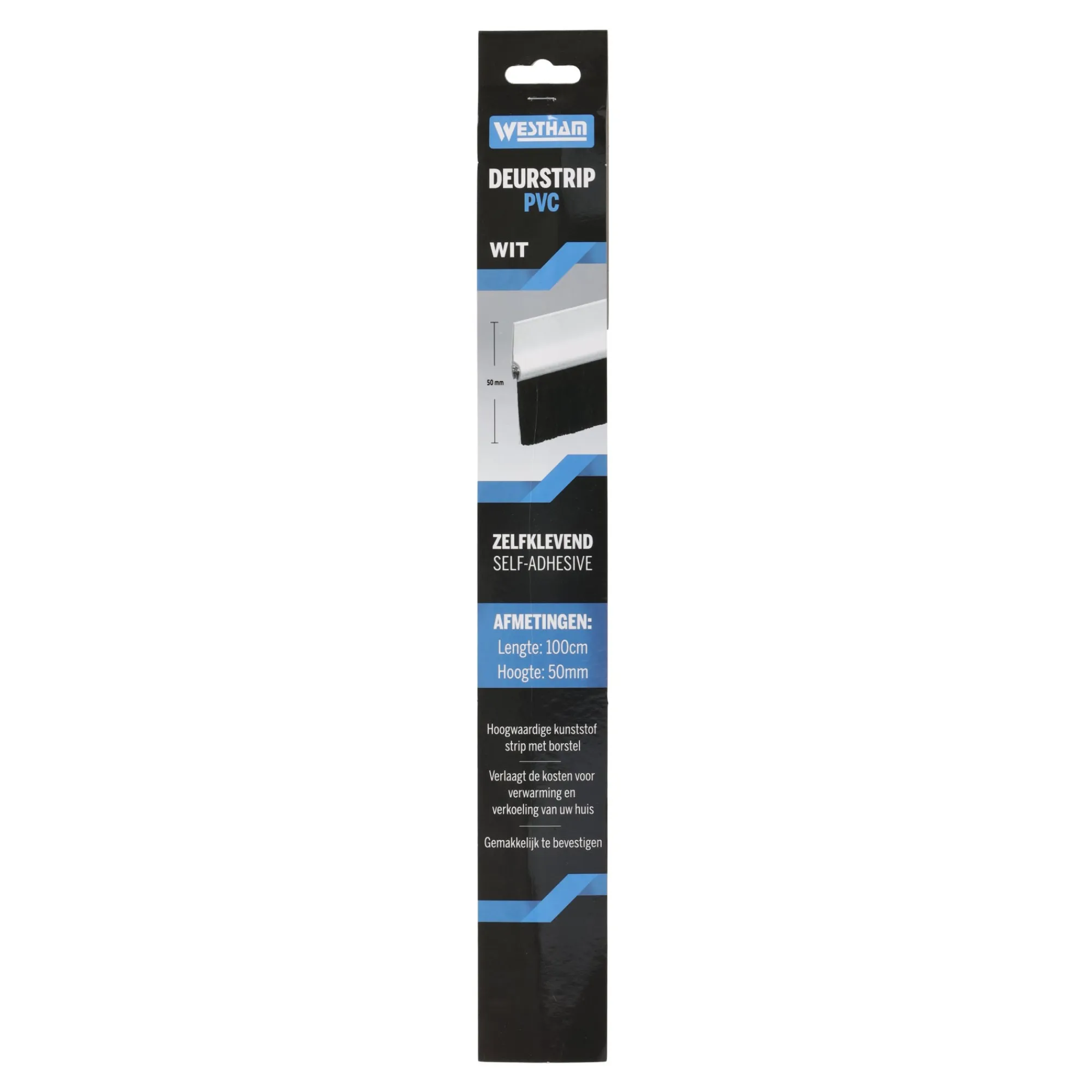 Westham Woondecoratie>Deurstrip PVC wit 100cm