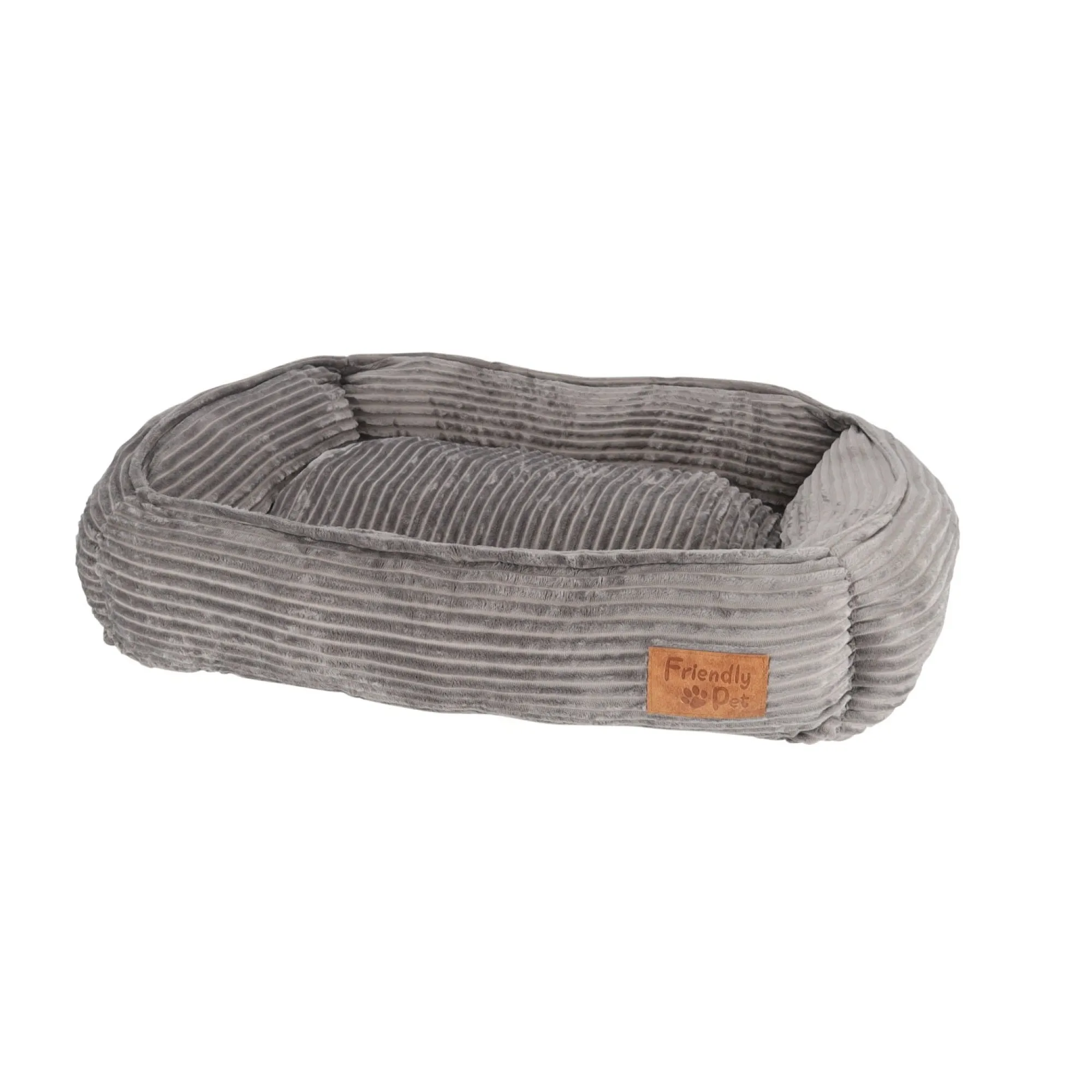 Friendly Pet Hondenkussen|Kattenmand>Dierenmand stripe design 80 x 70 x 20 cm antra