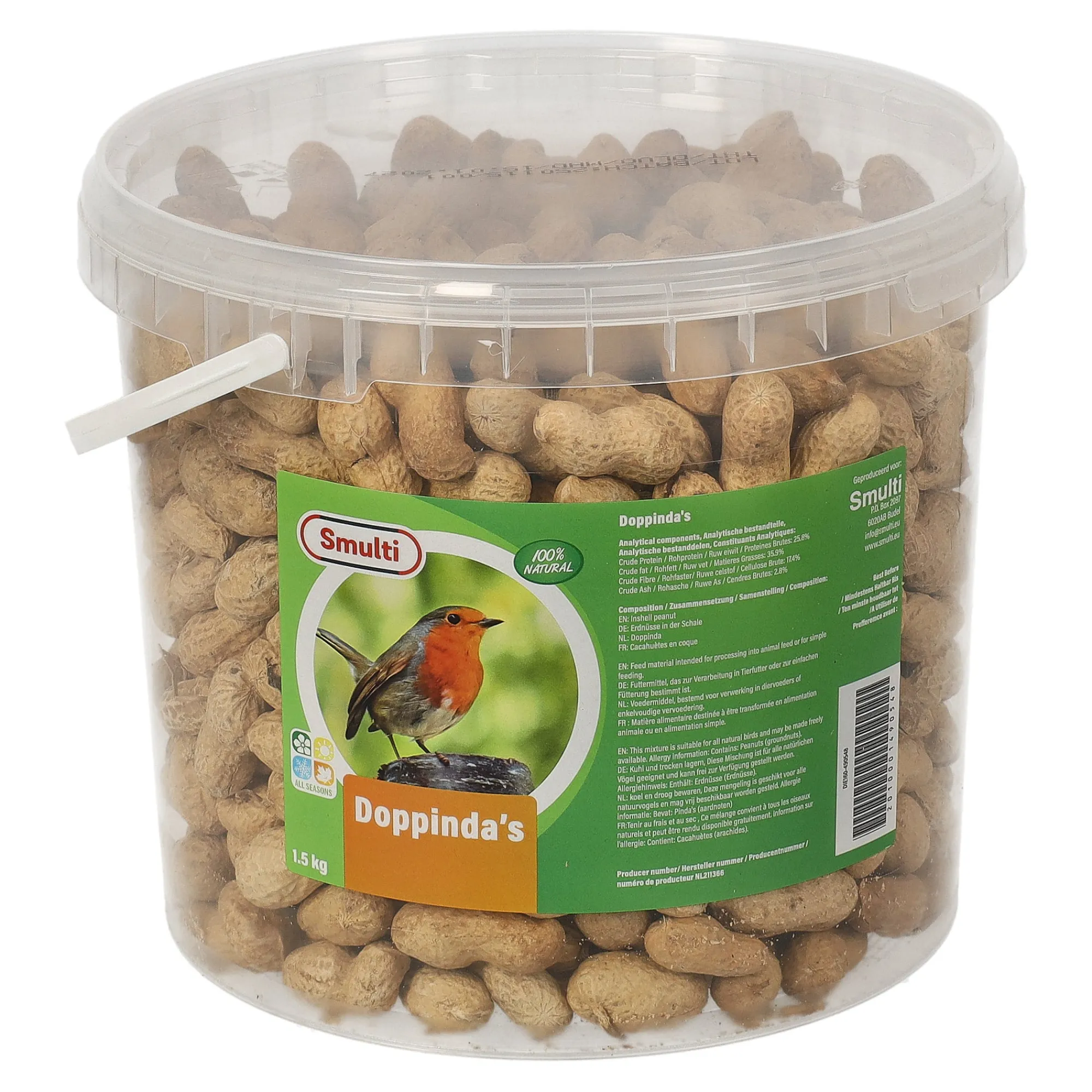 Smulti Vogelvoer>Doppinda 1,5kg