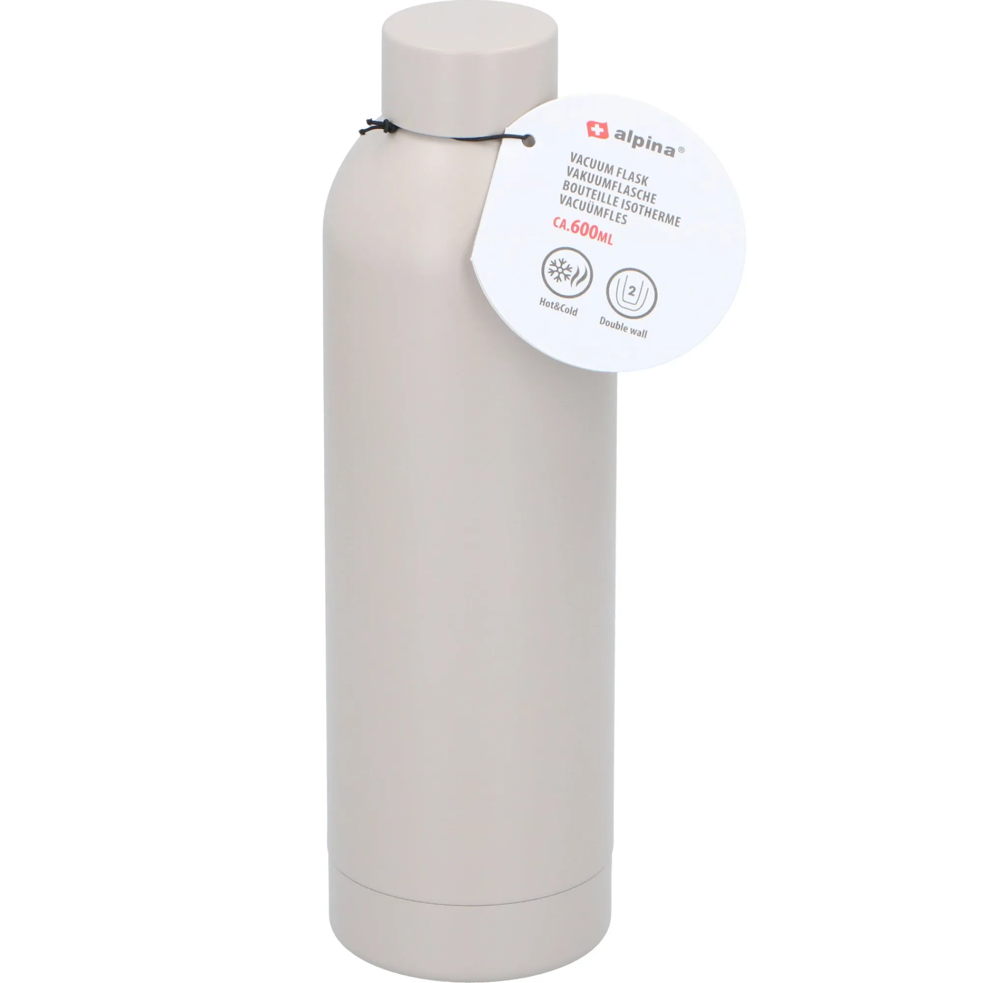 Alpina Koken & Tafelen>Drinkfles 600 ml RVS