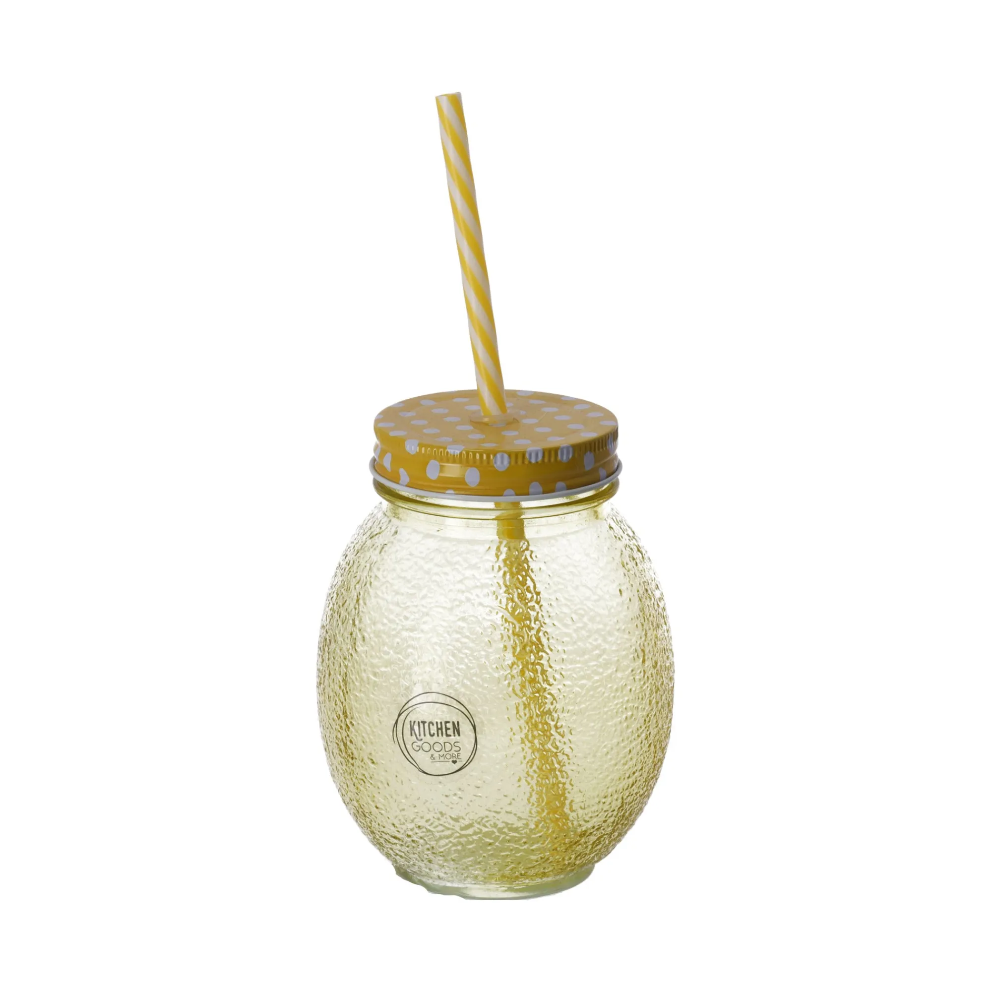 Decoris Koken & Tafelen>Drinkglas met rietje13 cm 4 assorti