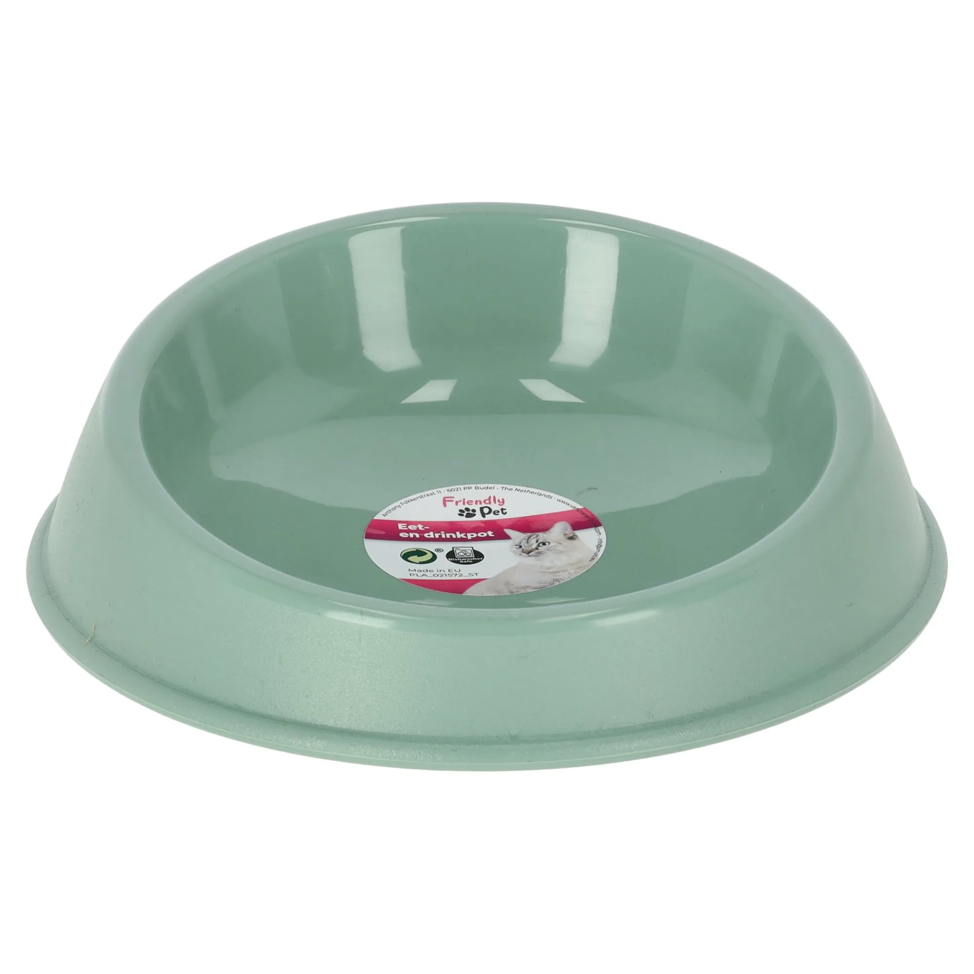 Friendly Pet Voerbak Kat|Drink- En Voerbak Hond>Eet- en drinkpot rond 250 ml groen