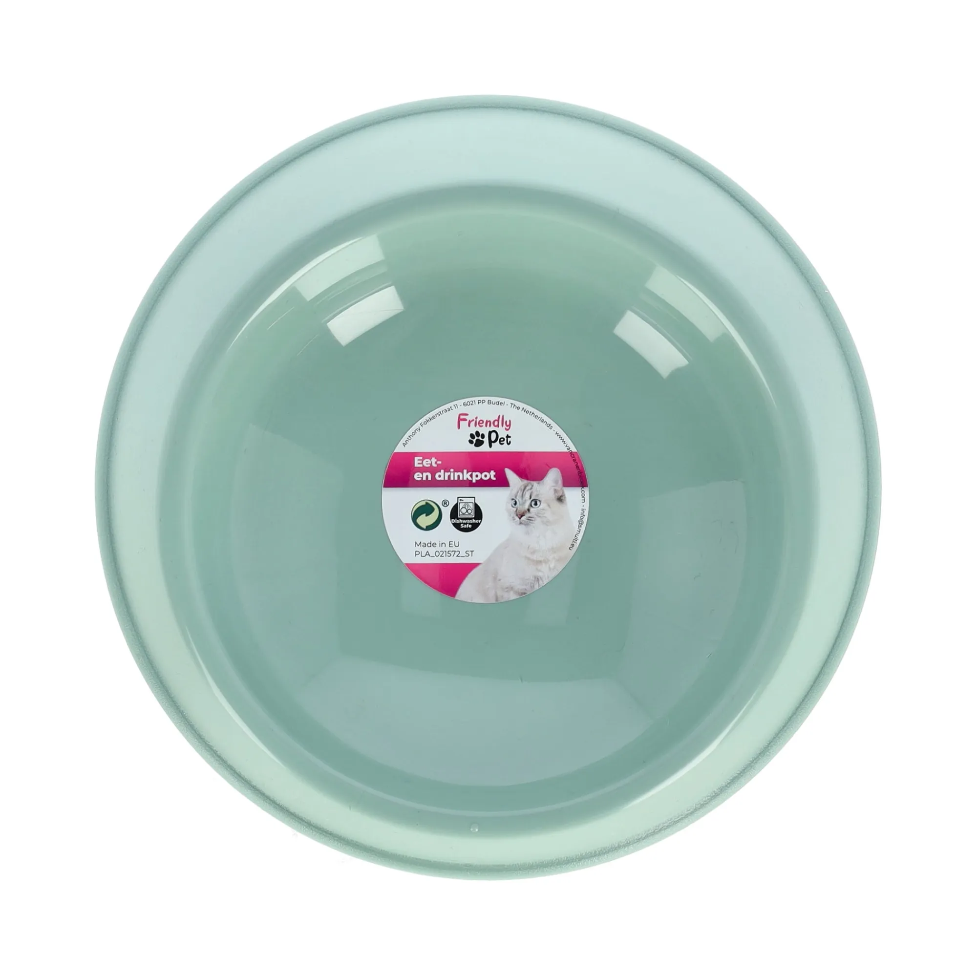 Friendly Pet Voerbak Kat|Drink- En Voerbak Hond>Eet- en drinkpot rond 250 ml groen