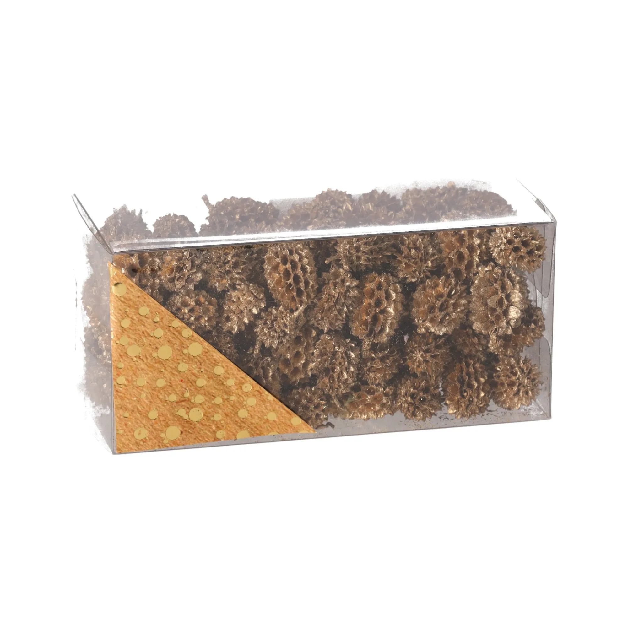 Natural Collections Woondecoratie>Exotische mix natuur goud 6 x 6 x 14 cm 6 assorti