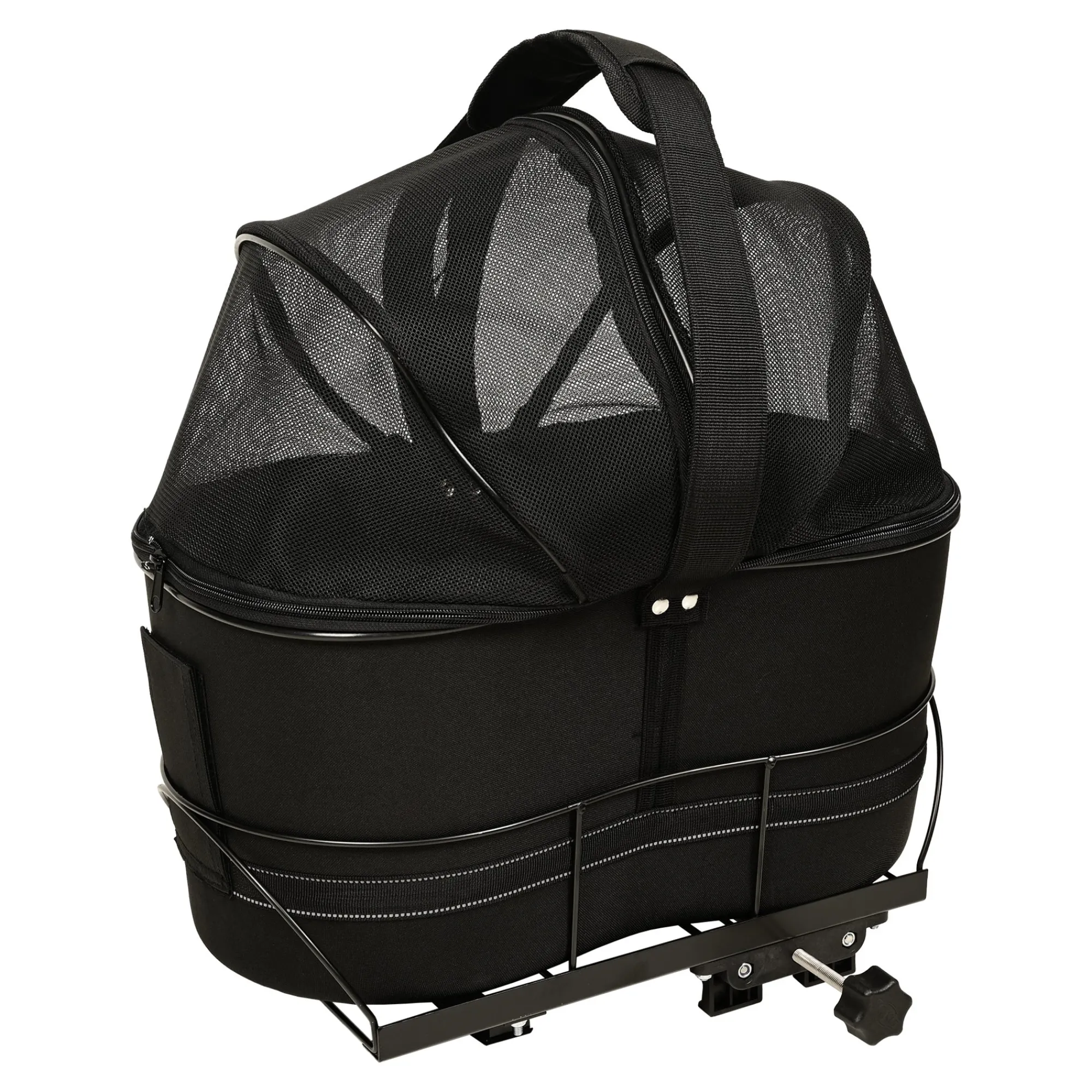 Friendly Pet Fietsspullen|Reizen Hond>Fietsmand achter 42x48x29cm zwart