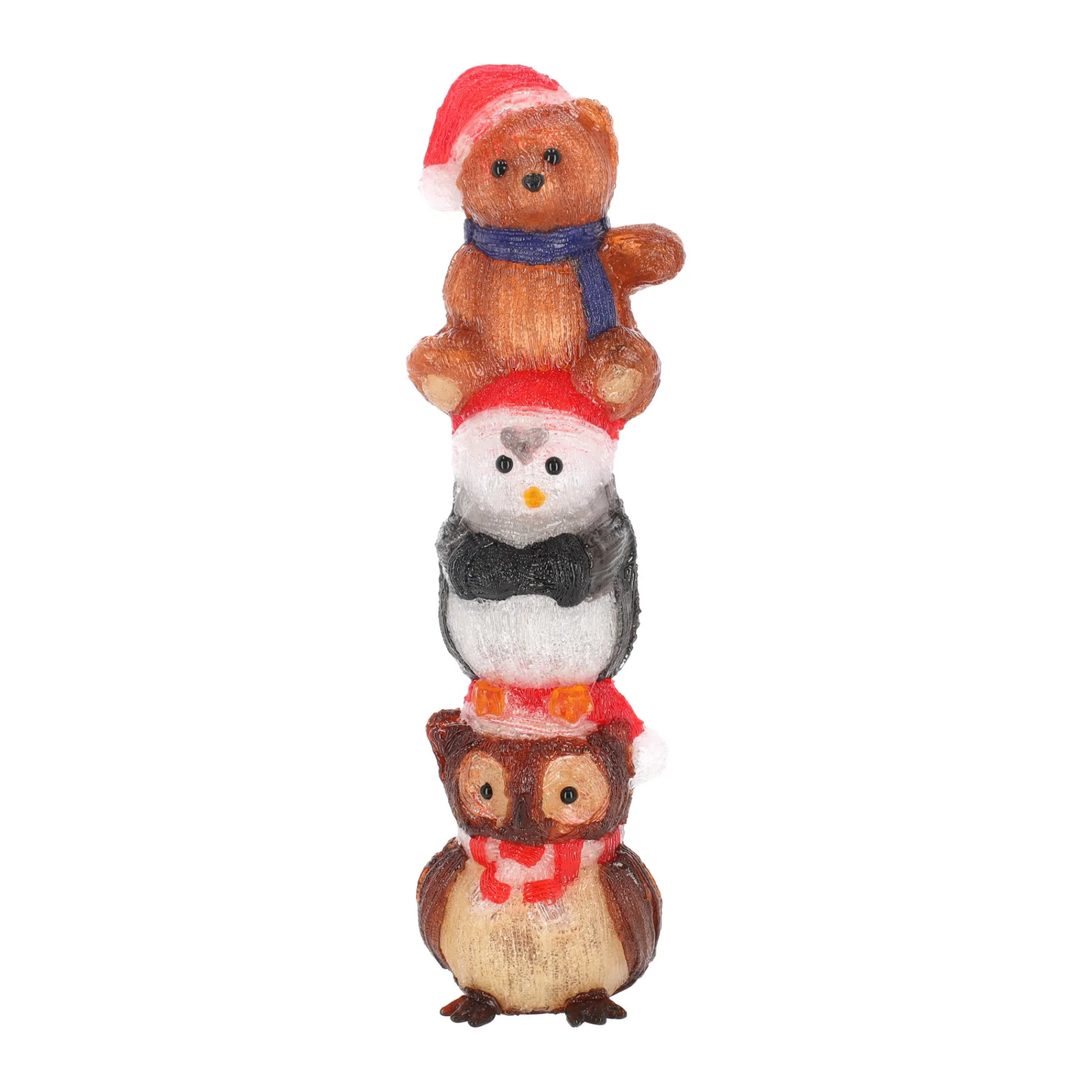 O'malley Kerstdecoratie>Figuren op elkaar acyrl 63 cm 80LED