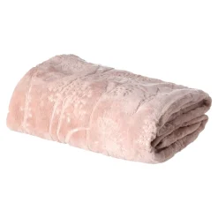 Plaids En Sierkussens>Fleece deken flower 130 x 170 cm roze