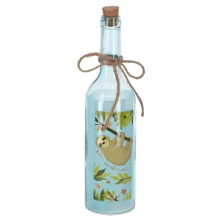 Woondecoratie>Fles deco LED lama luiaard 29 cm