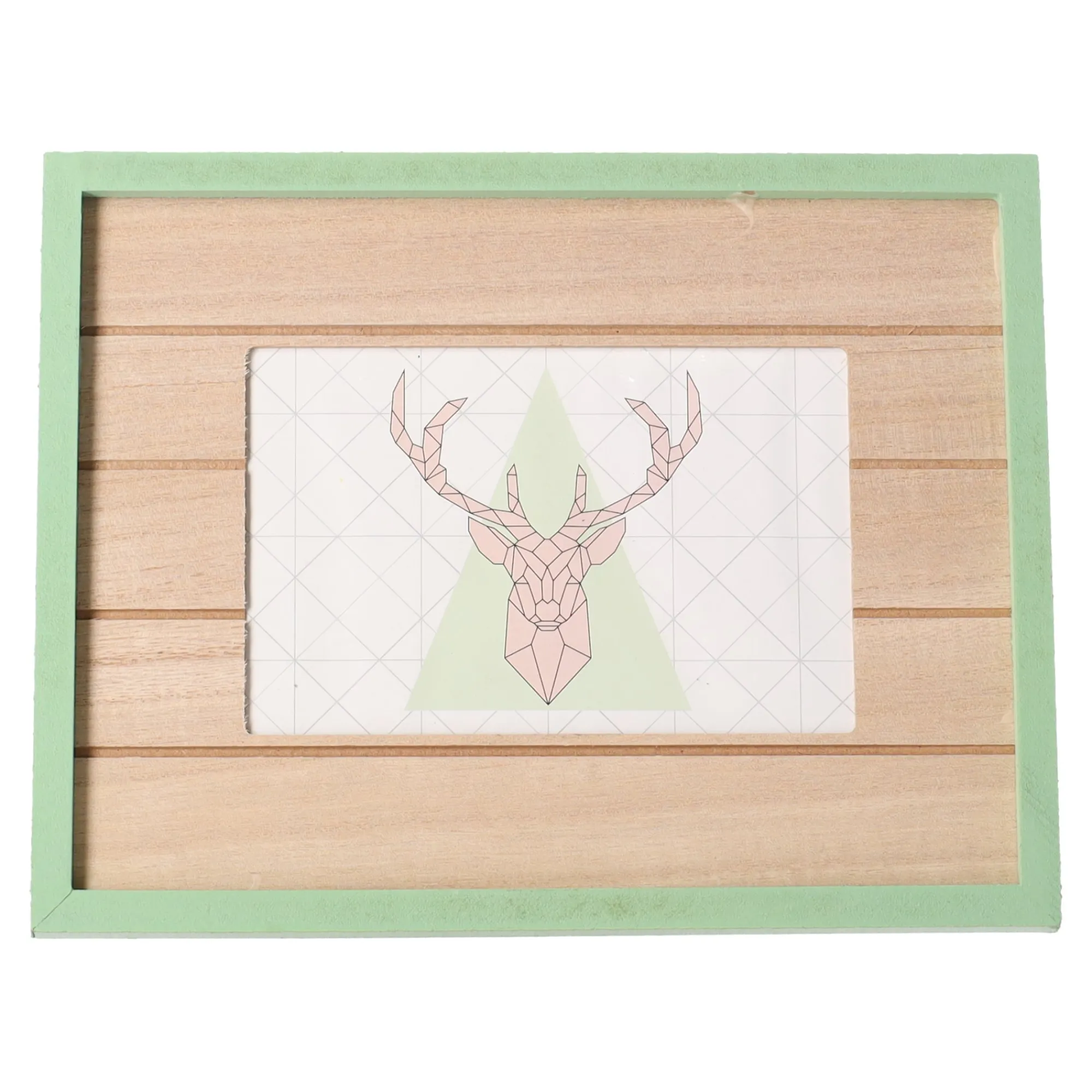 Woondecoratie>Fotokader hout mint groen